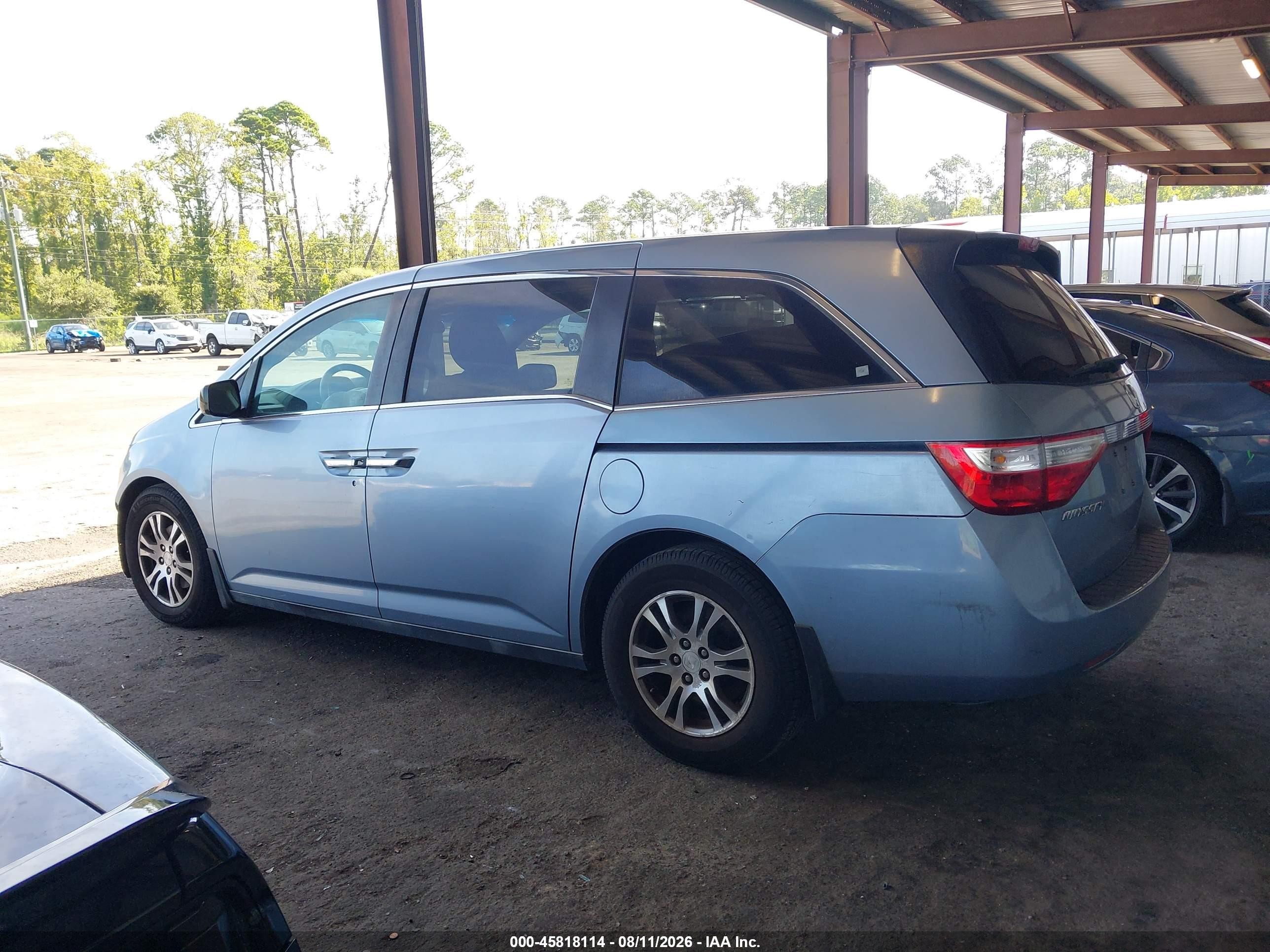 2012 Honda Odyssey Ex Light Blue vin: 5FNRL5H49CB072050
