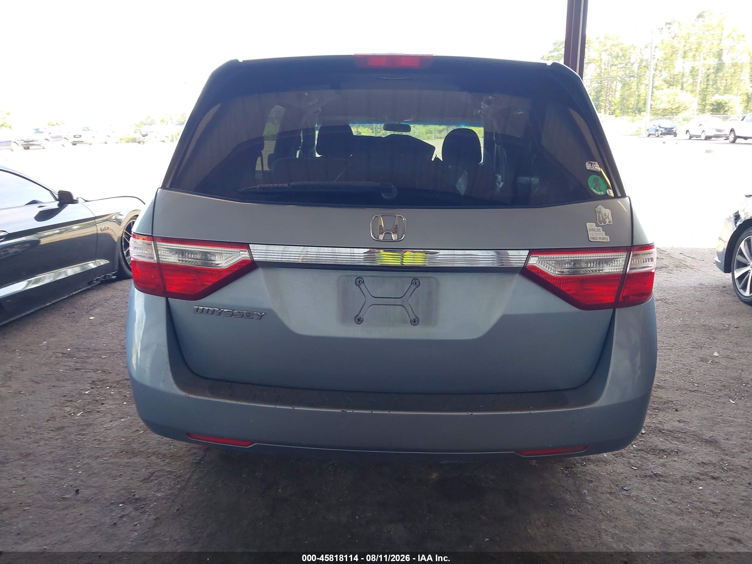 2012 Honda Odyssey Ex Light Blue vin: 5FNRL5H49CB072050