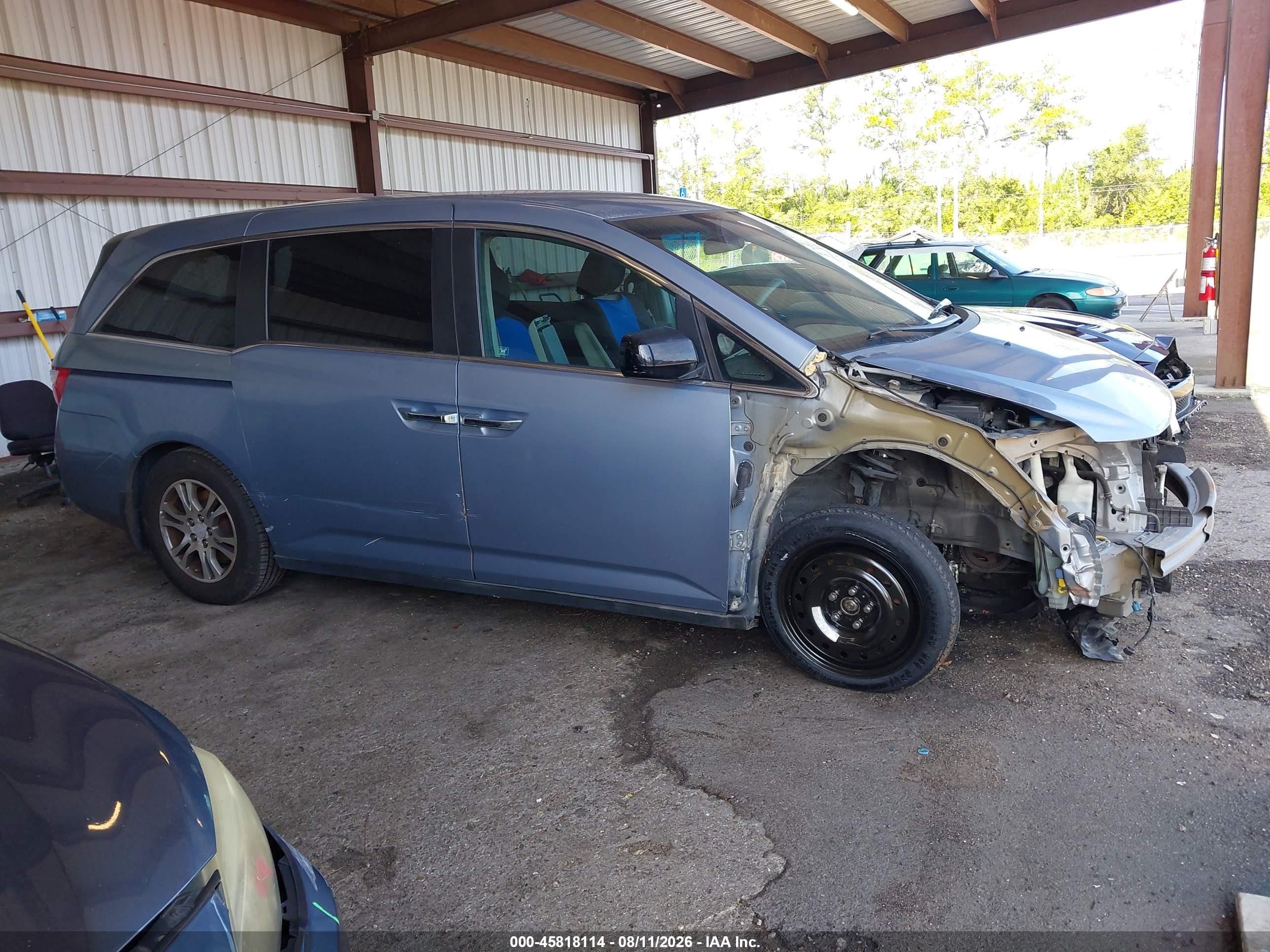 2012 Honda Odyssey Ex Light Blue vin: 5FNRL5H49CB072050