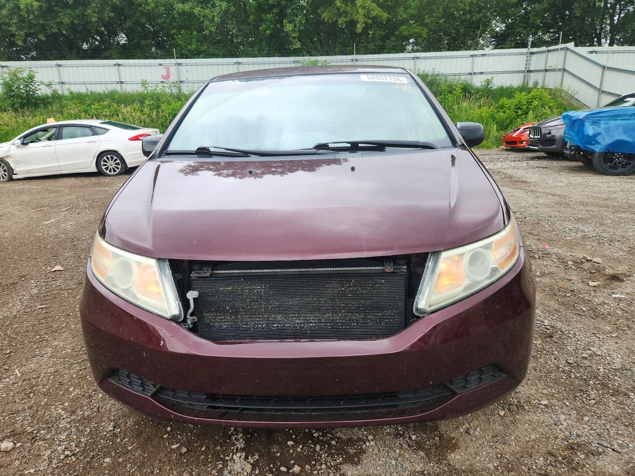 2012 Honda Odyssey Ex Burgundy vin: 5FNRL5H49CB122736