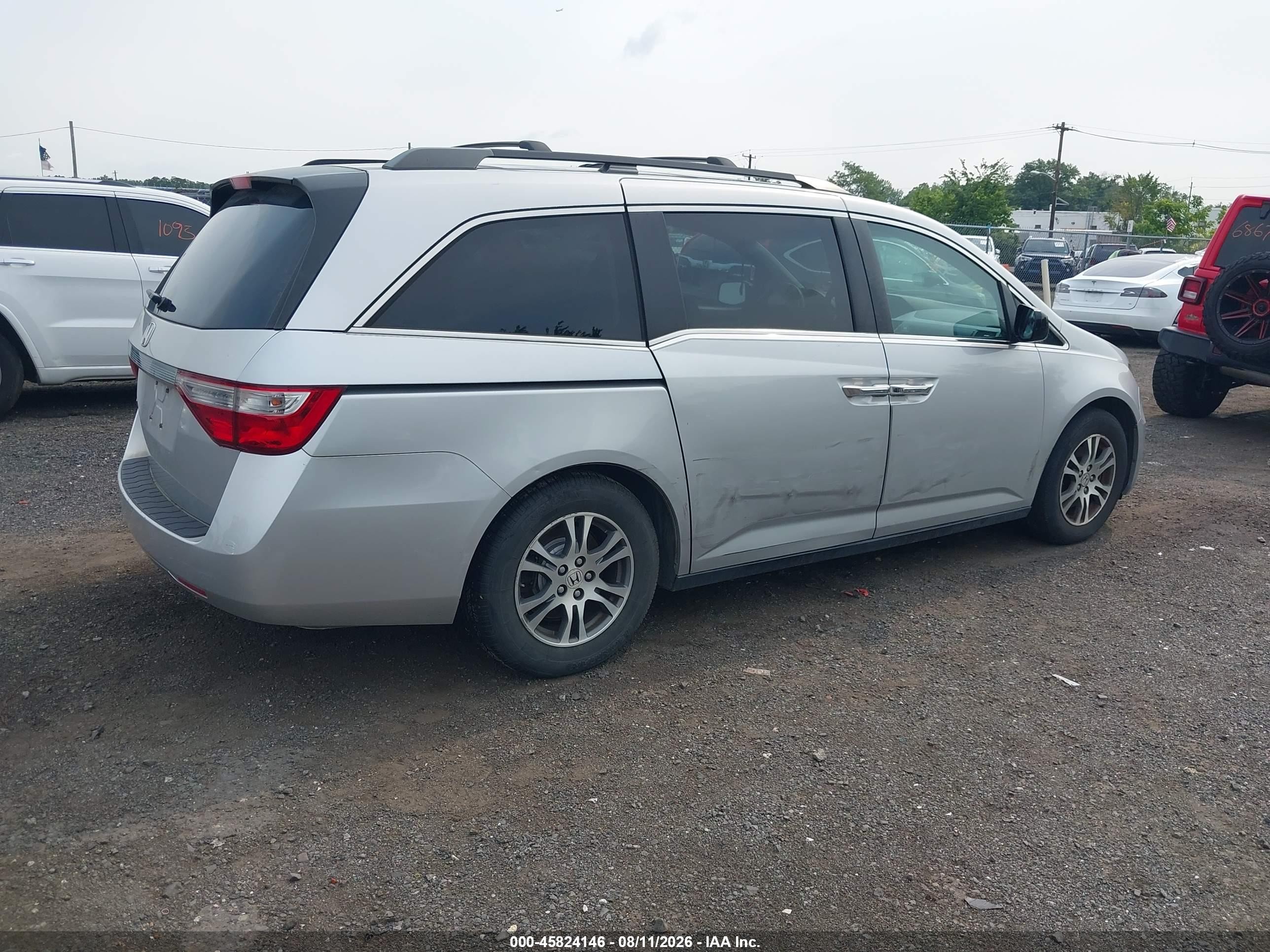 2012 Honda Odyssey Ex Silver vin: 5FNRL5H49CB136913