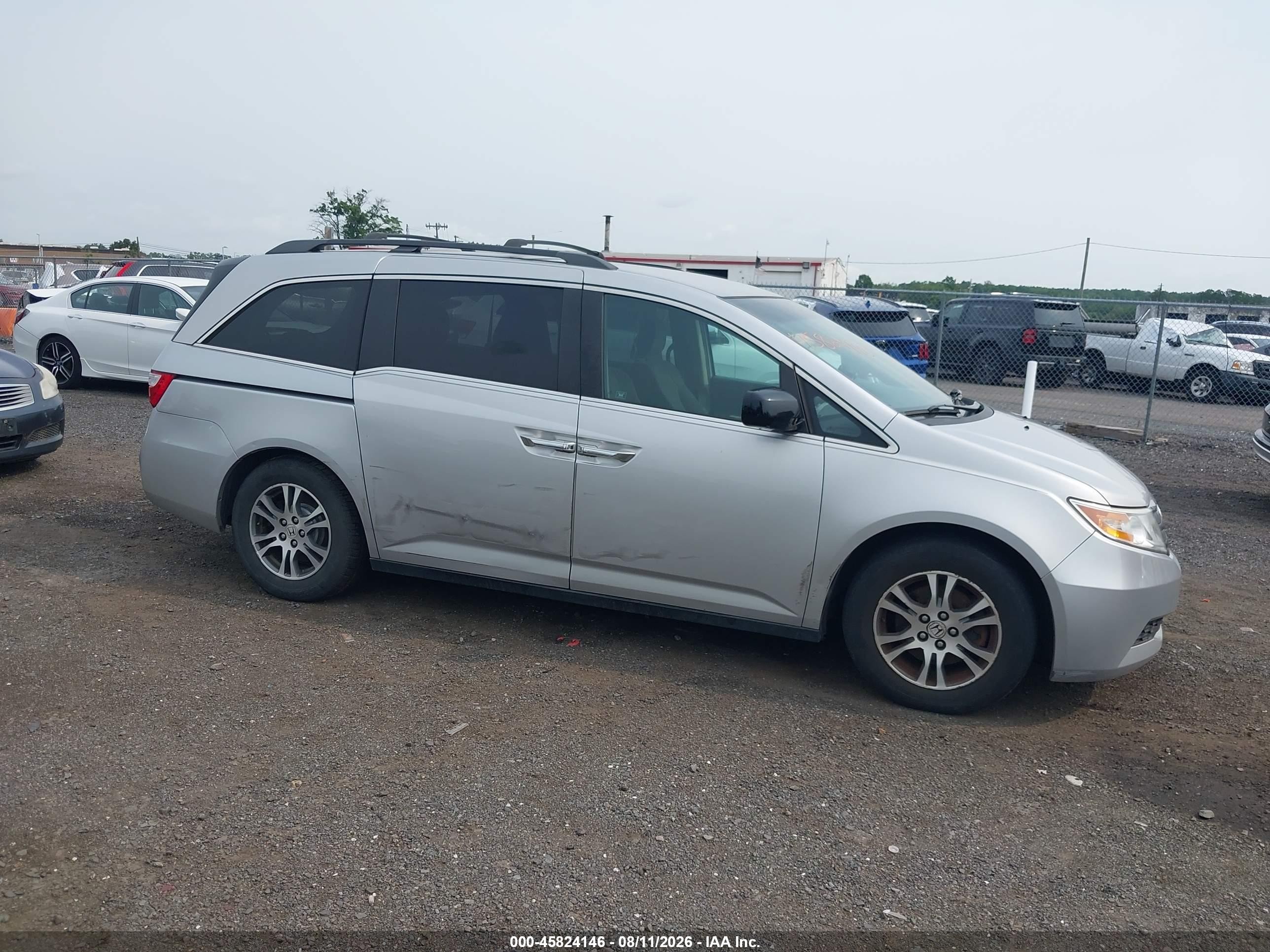 2012 Honda Odyssey Ex Silver vin: 5FNRL5H49CB136913