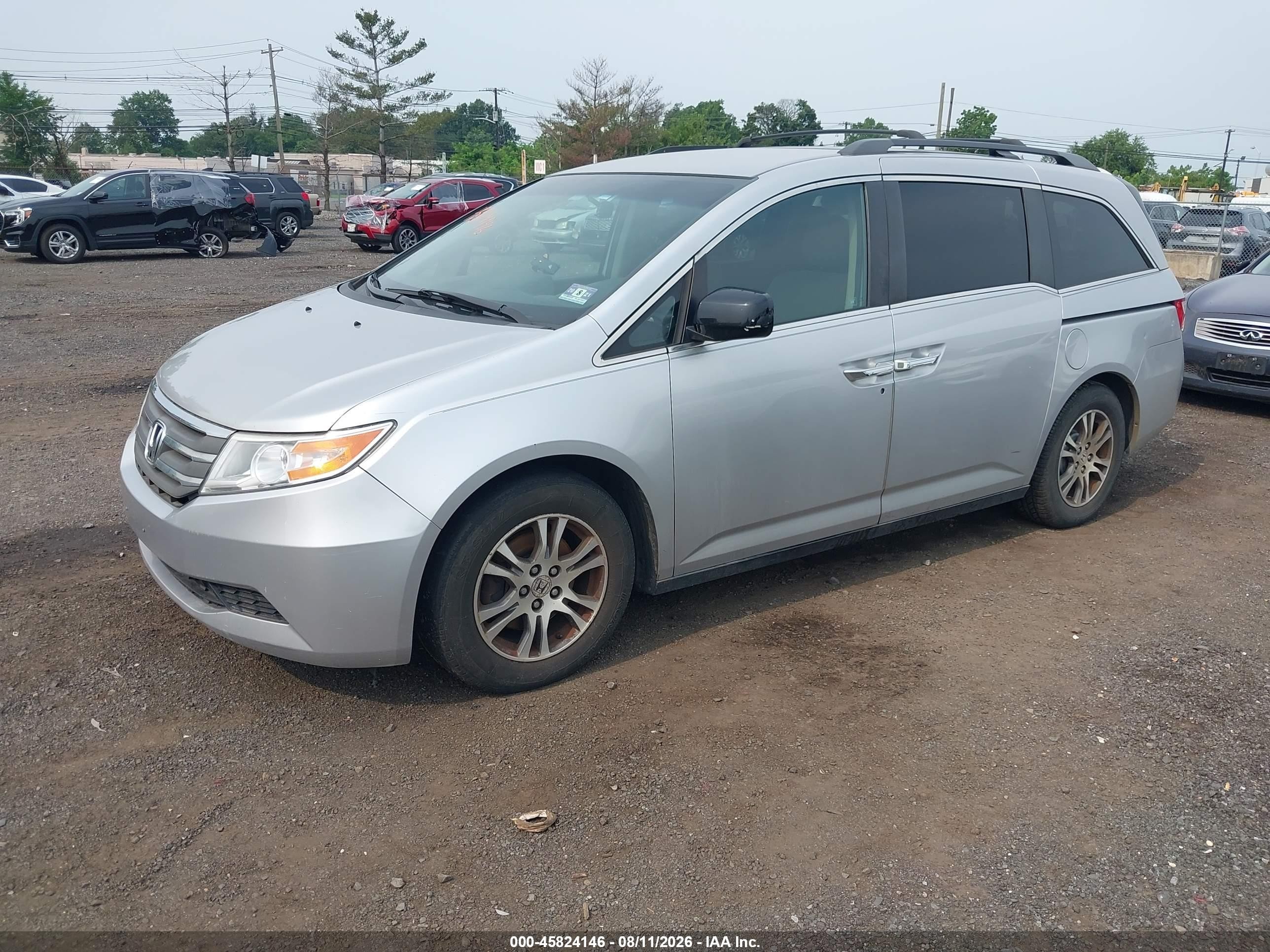 2012 Honda Odyssey Ex Silver vin: 5FNRL5H49CB136913