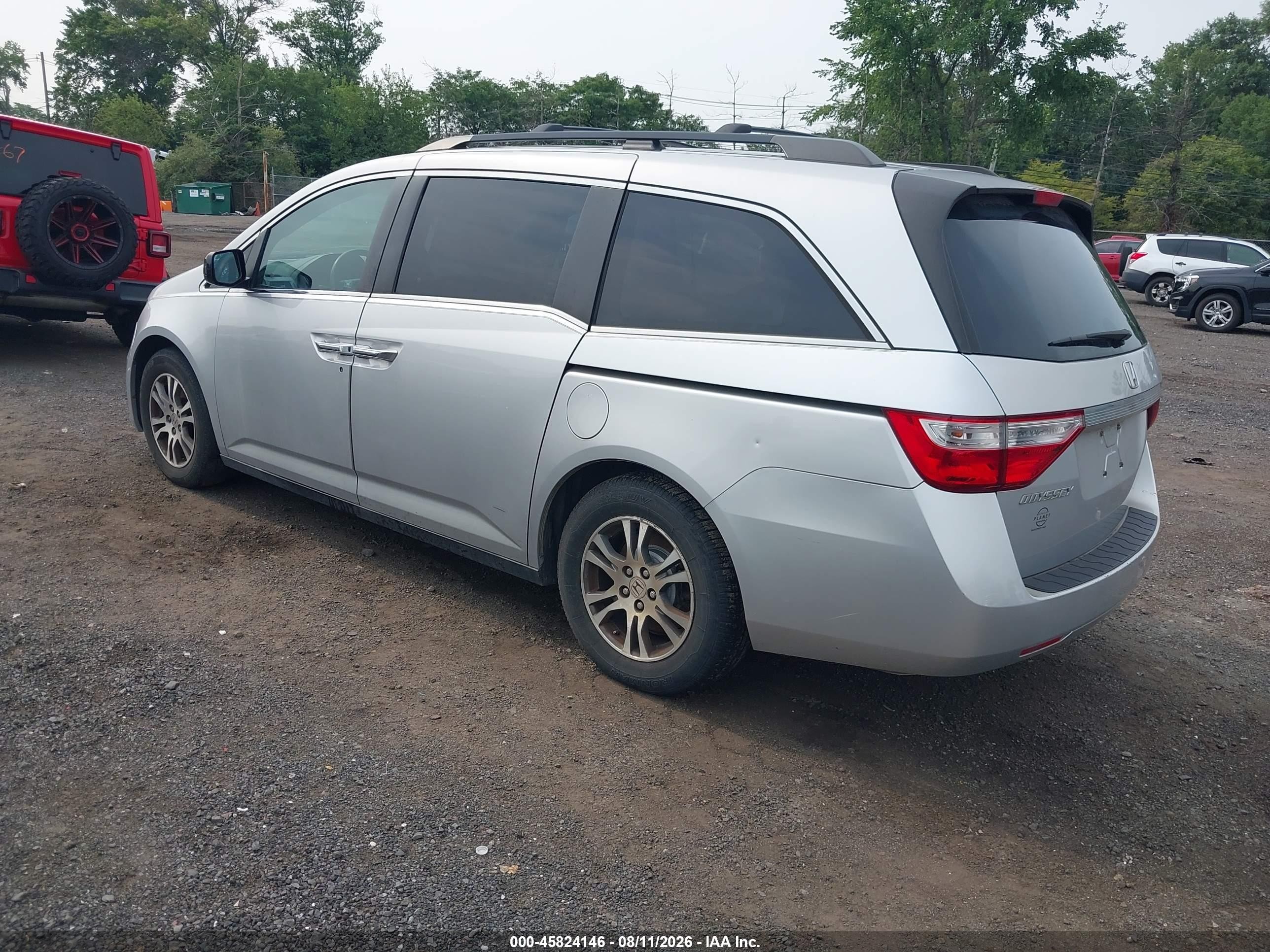 2012 Honda Odyssey Ex Silver vin: 5FNRL5H49CB136913