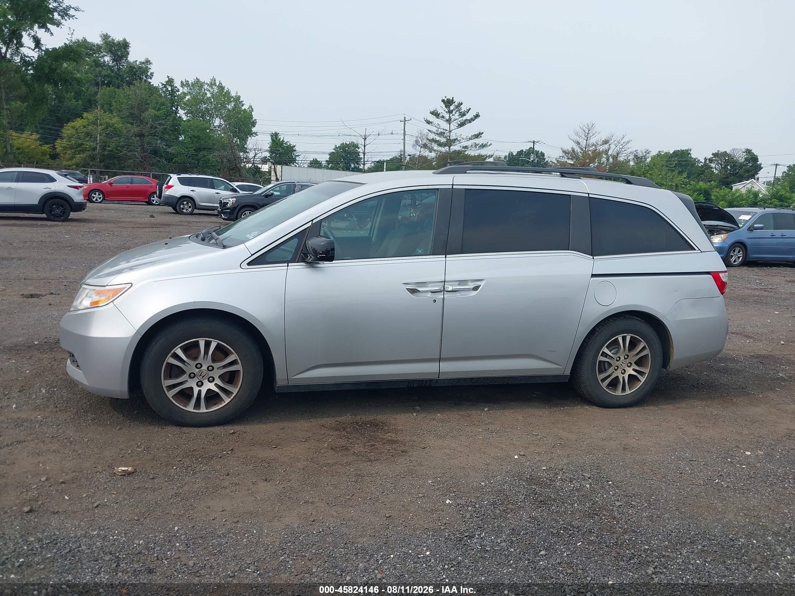 2012 Honda Odyssey Ex Silver vin: 5FNRL5H49CB136913