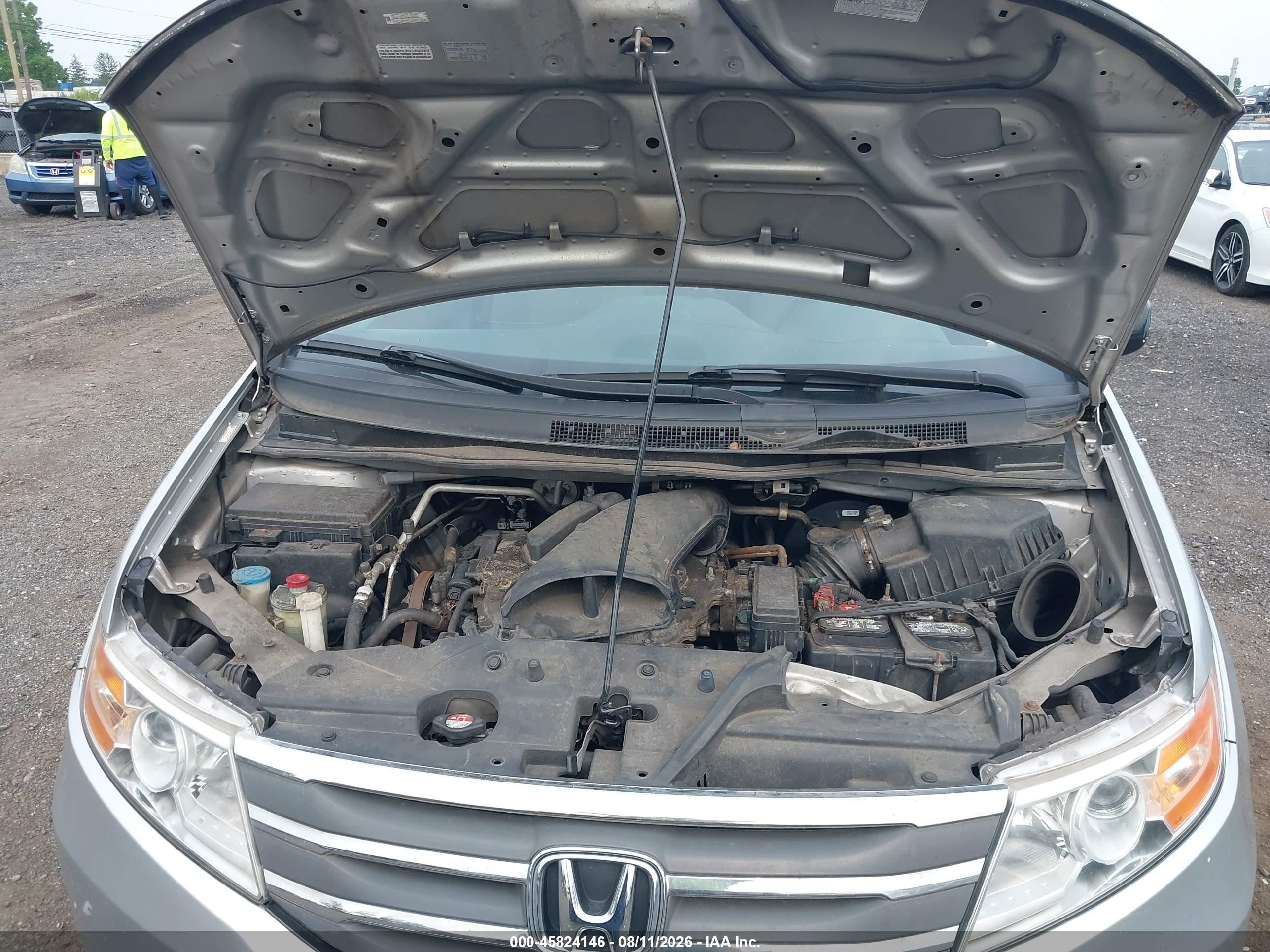 2012 Honda Odyssey Ex Silver vin: 5FNRL5H49CB136913