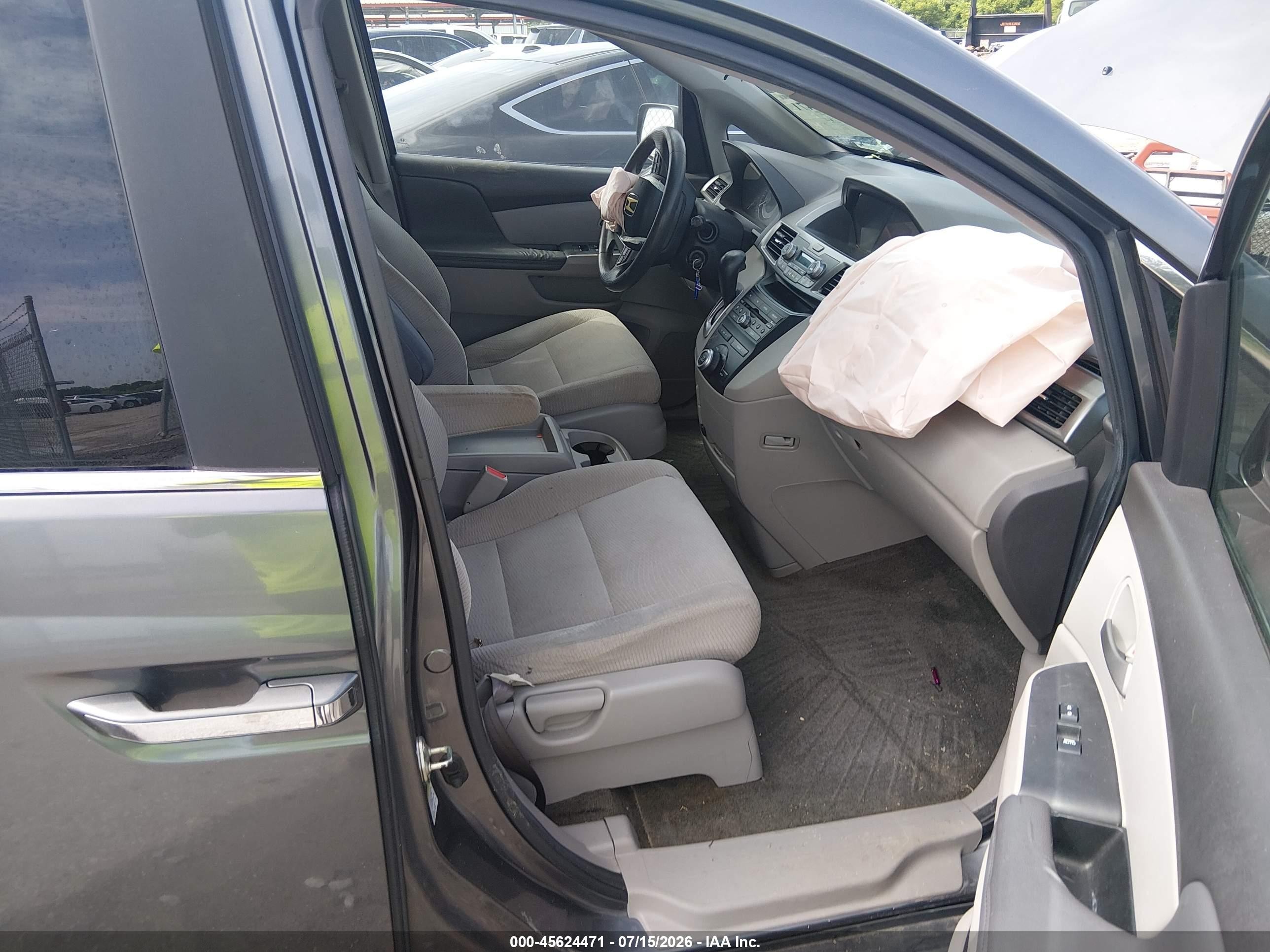 2013 Honda Odyssey Ex Gray vin: 5FNRL5H49DB003134