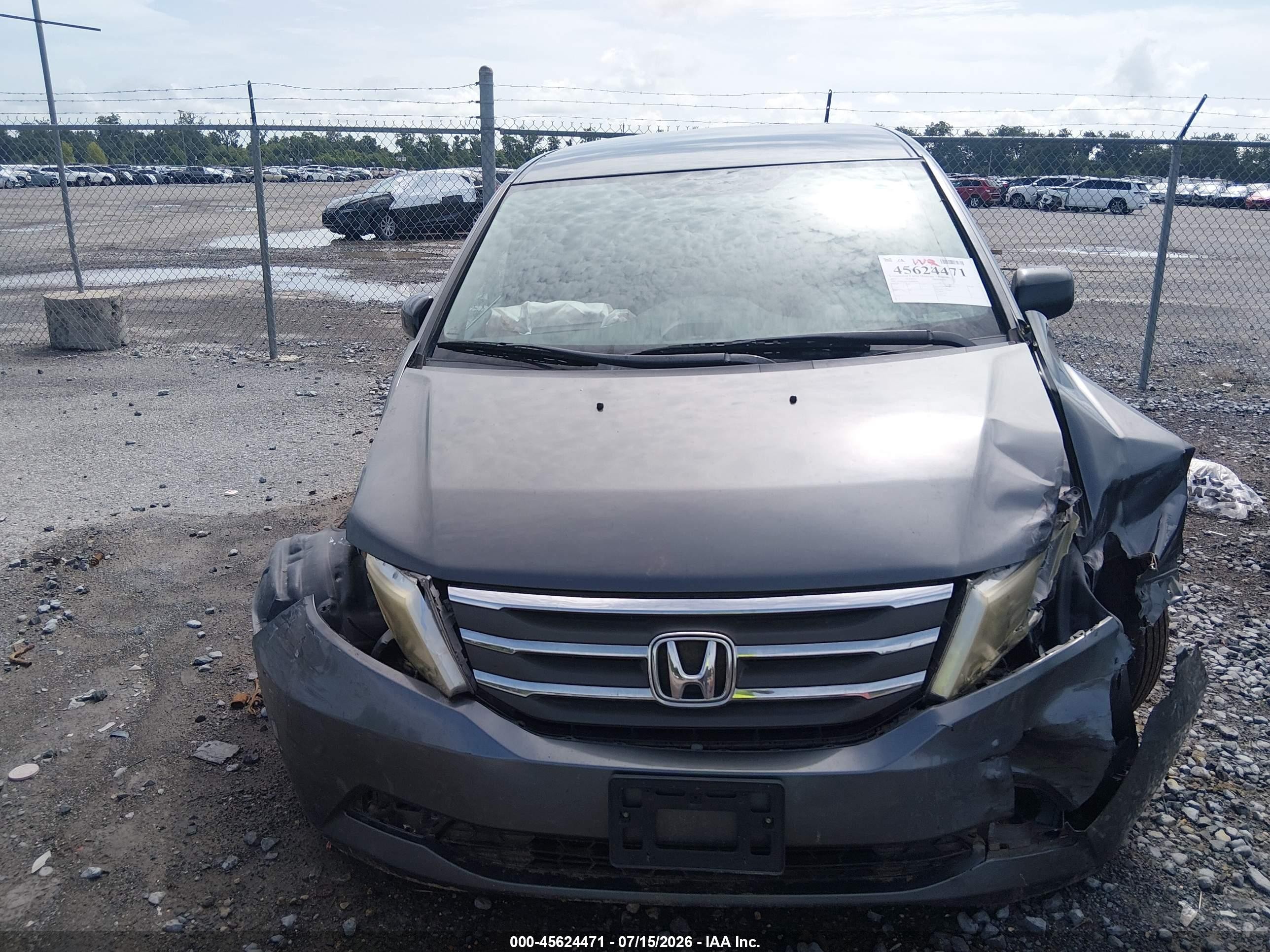 2013 Honda Odyssey Ex Gray vin: 5FNRL5H49DB003134