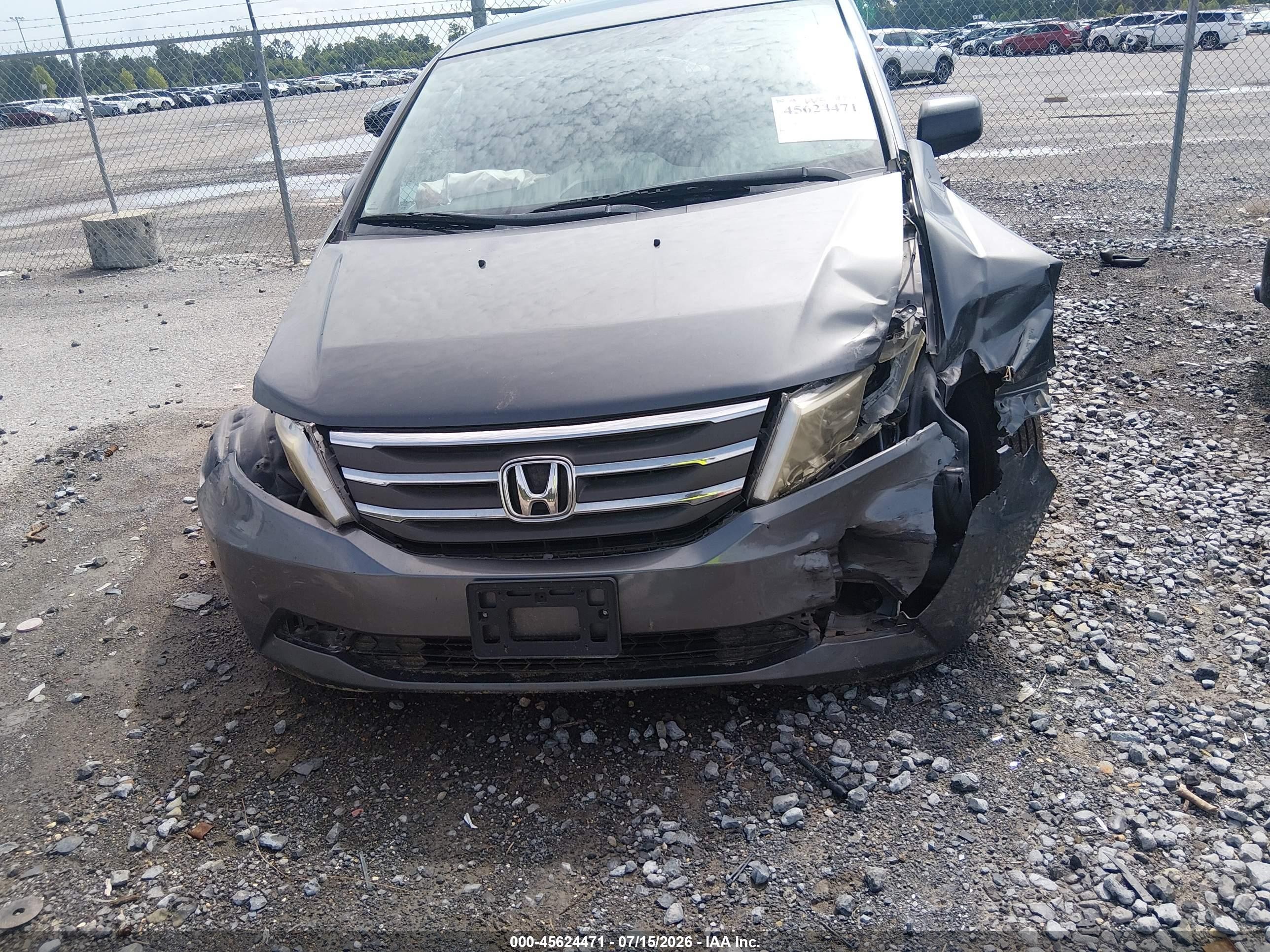 2013 Honda Odyssey Ex Gray vin: 5FNRL5H49DB003134