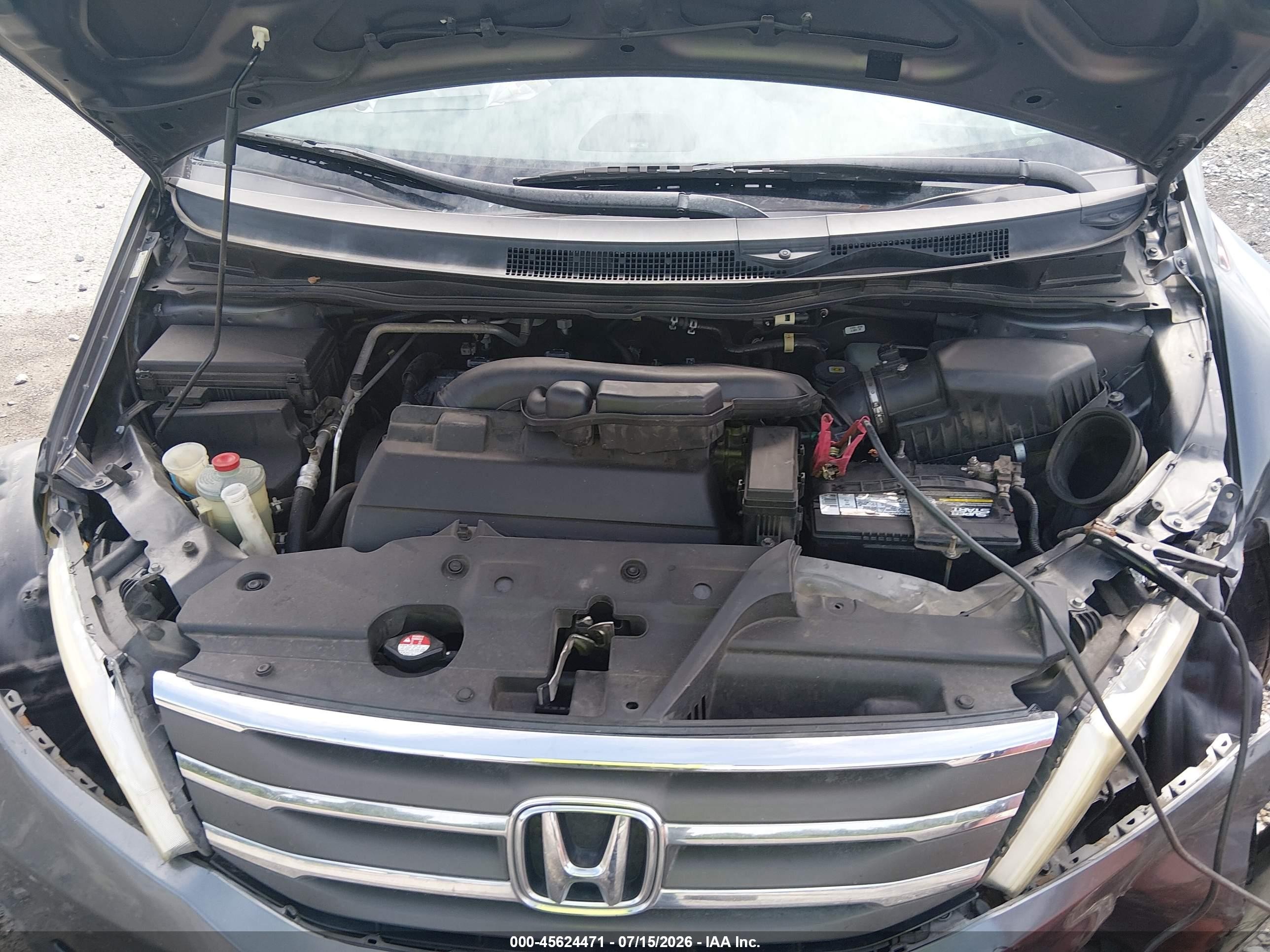 2013 Honda Odyssey Ex Gray vin: 5FNRL5H49DB003134