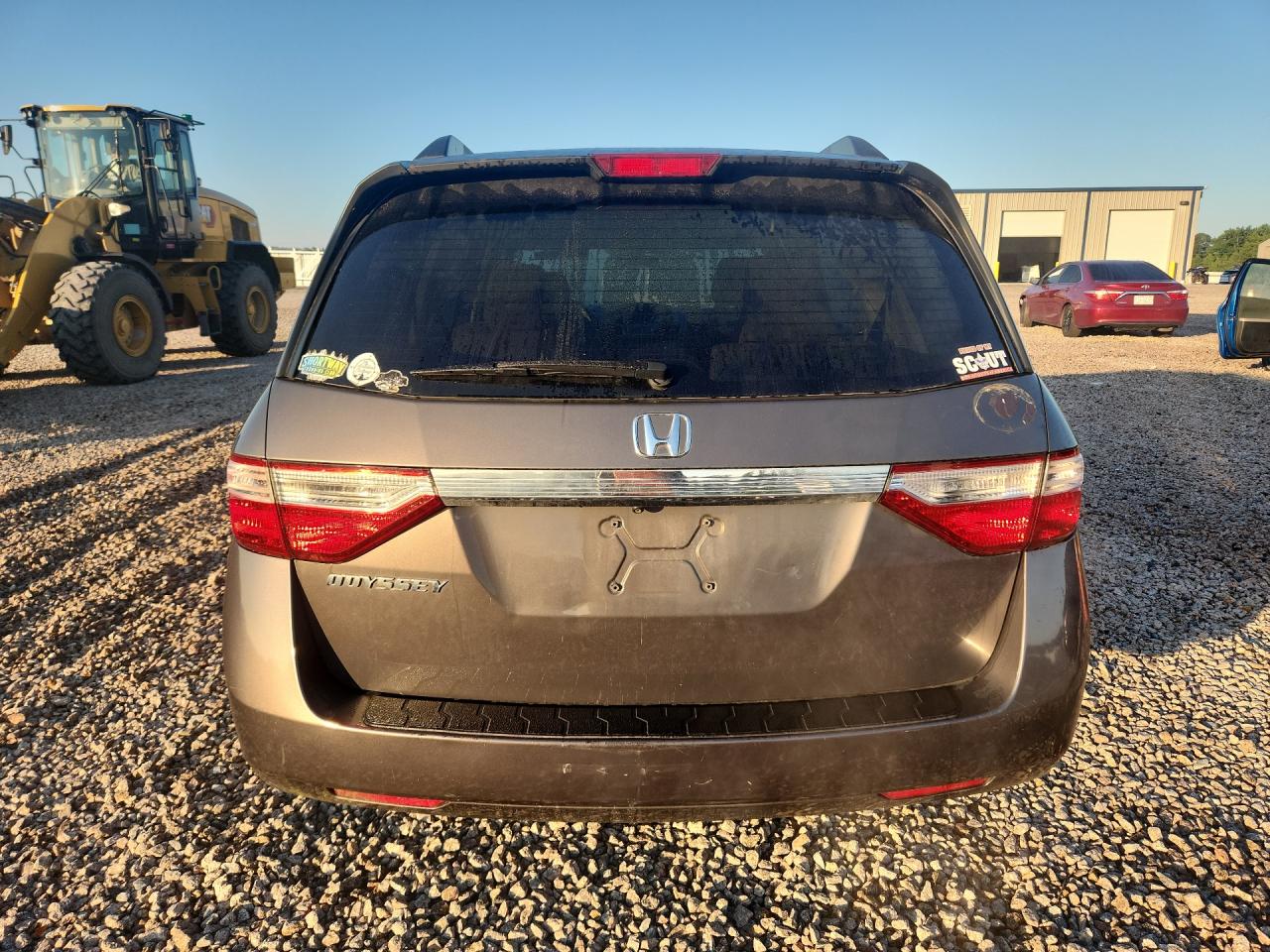 2013 Honda Odyssey Ex Gray vin: 5FNRL5H49DB019365