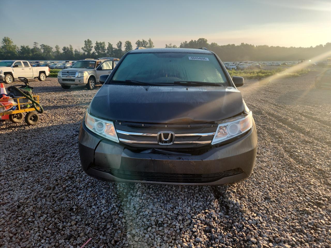 2013 Honda Odyssey Ex Gray vin: 5FNRL5H49DB019365