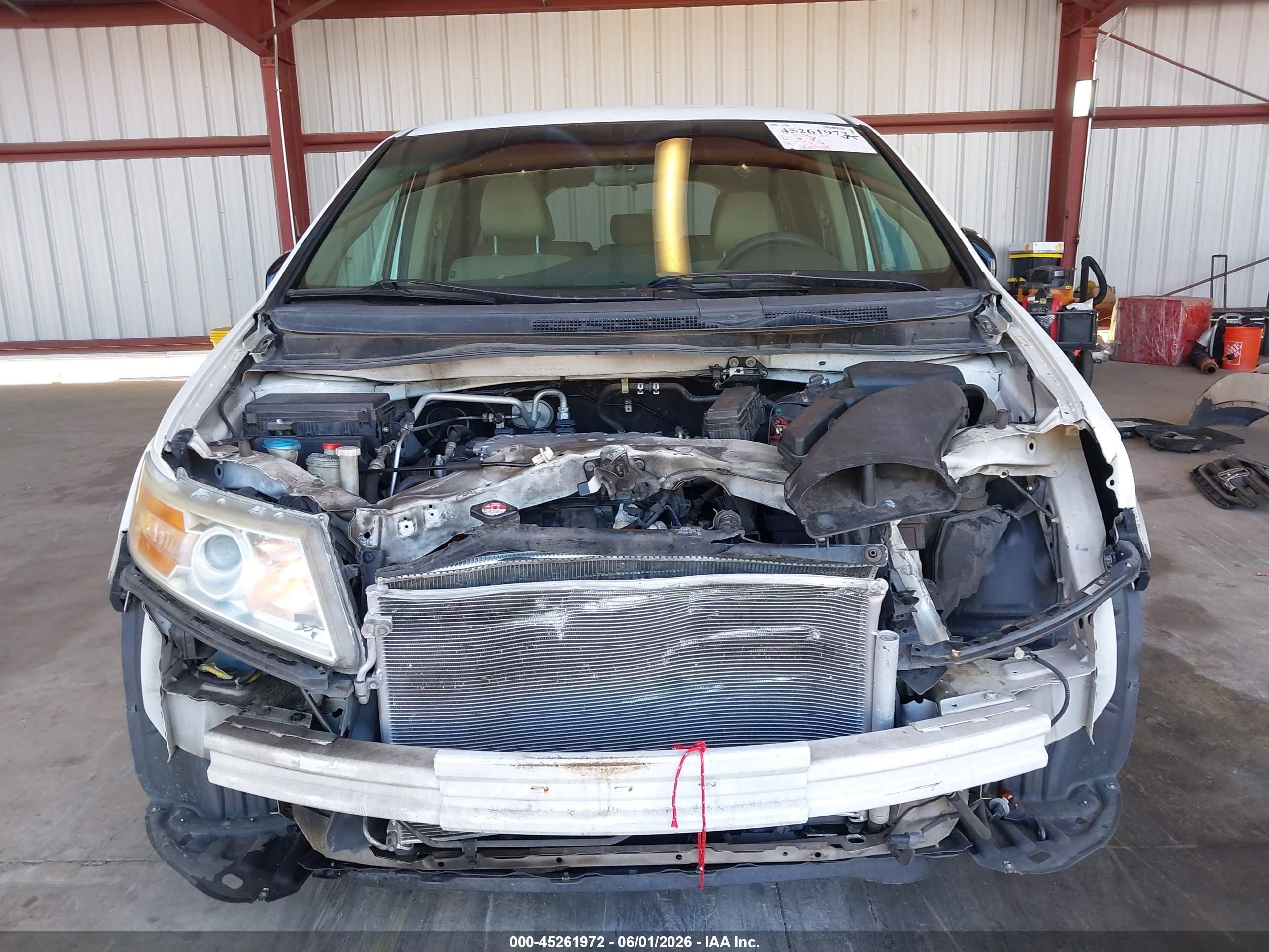 2013 Honda Odyssey Ex White vin: 5FNRL5H49DB031287