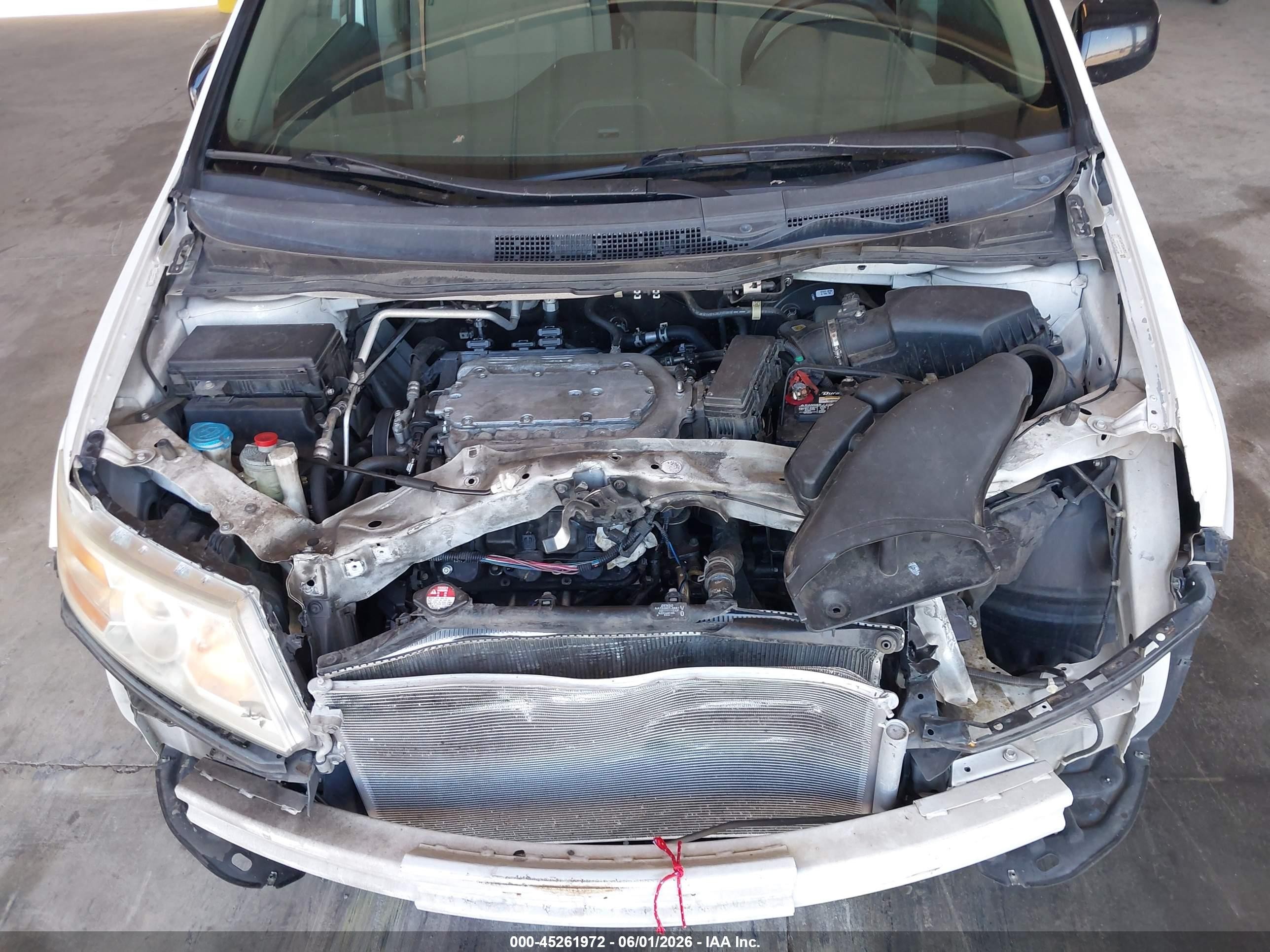 2013 Honda Odyssey Ex White vin: 5FNRL5H49DB031287