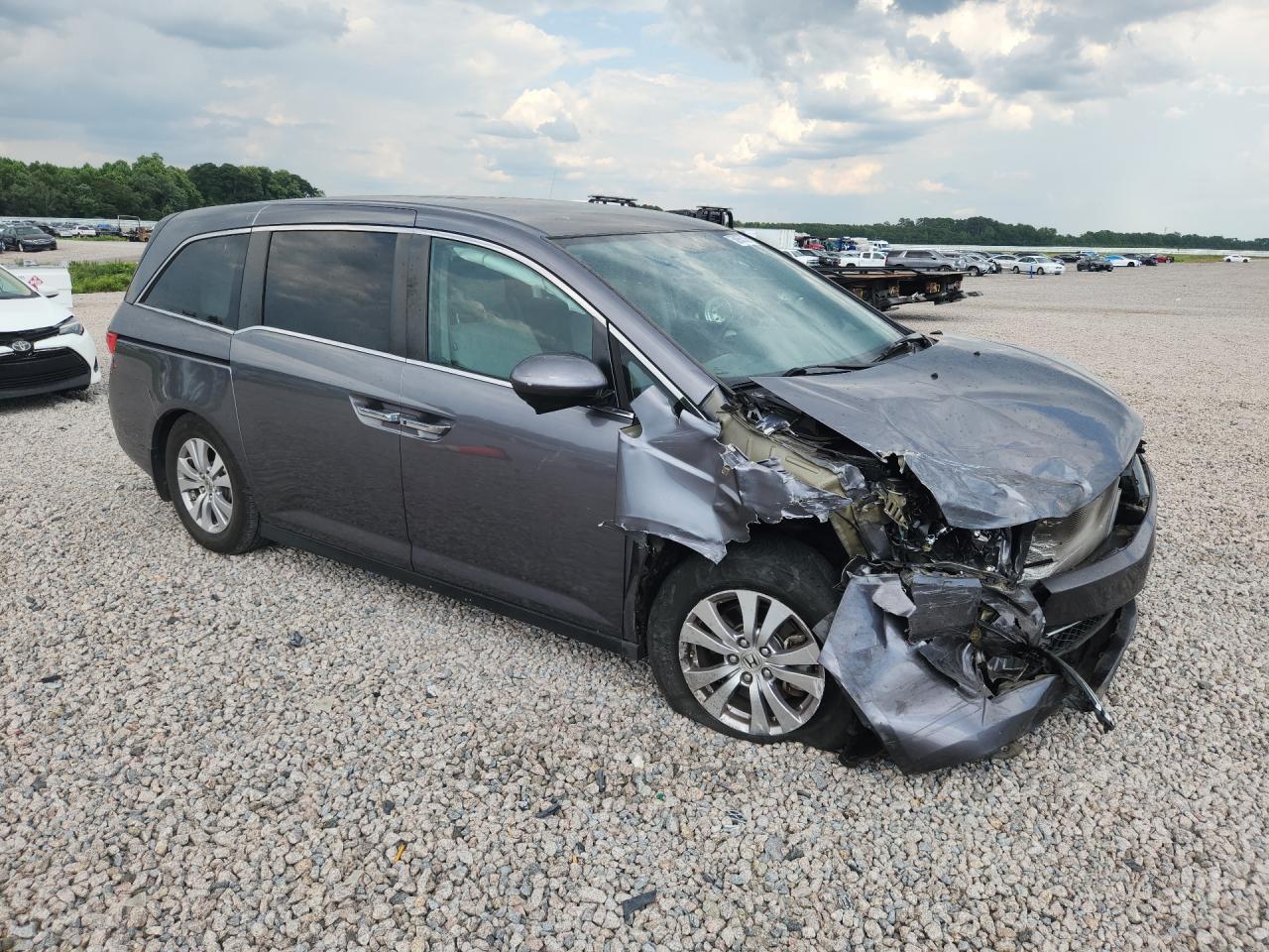 2014 Honda Odyssey Ex Gray vin: 5FNRL5H49EB014510
