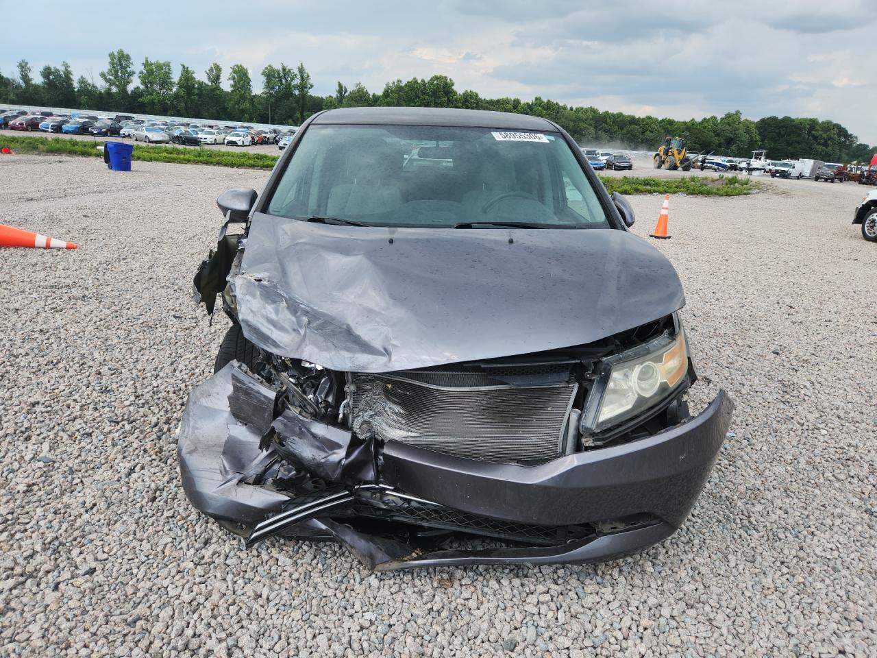 2014 Honda Odyssey Ex Gray vin: 5FNRL5H49EB014510