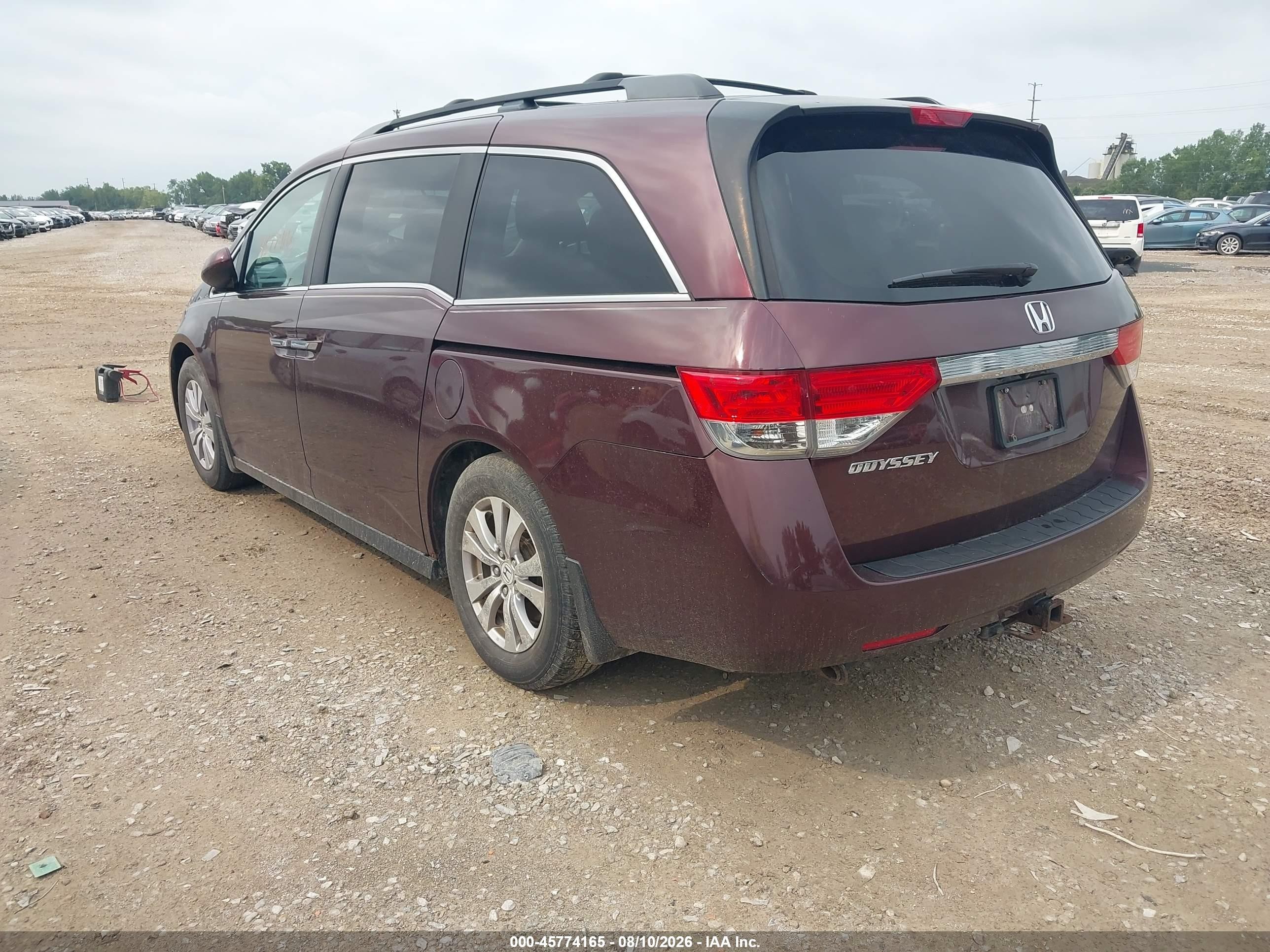 2014 Honda Odyssey Ex Burgundy vin: 5FNRL5H49EB053677