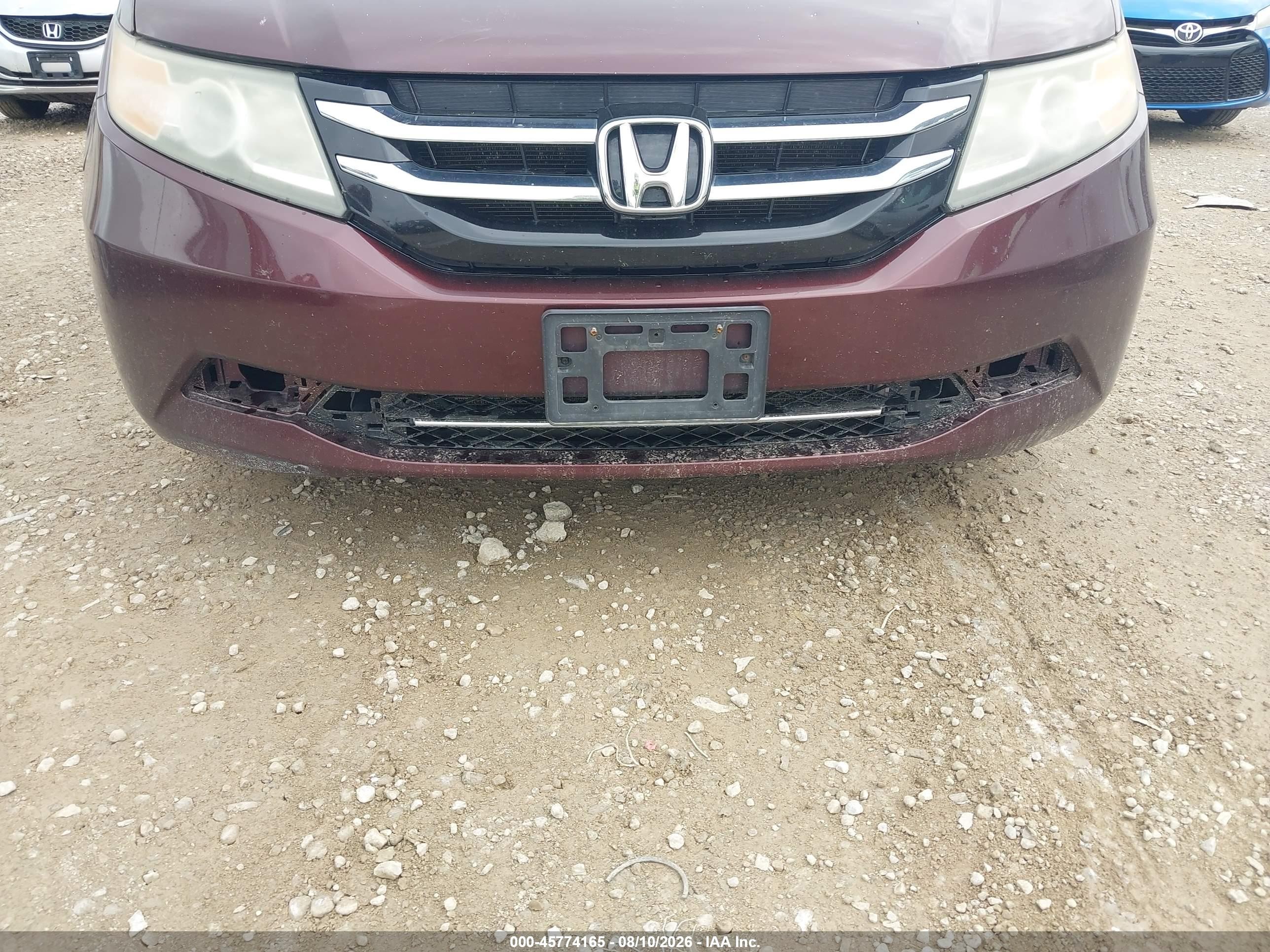 2014 Honda Odyssey Ex Burgundy vin: 5FNRL5H49EB053677