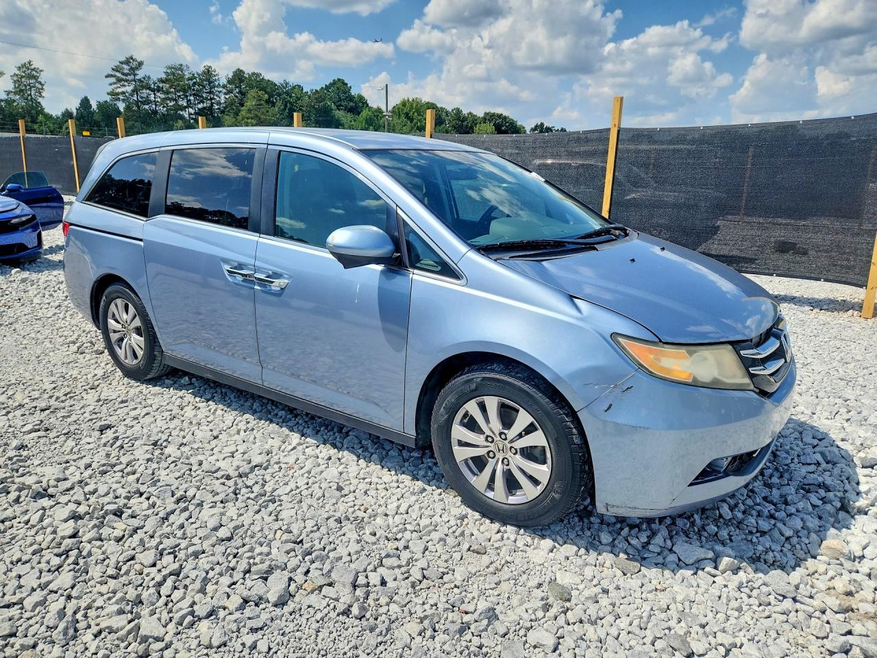 2014 Honda Odyssey Ex Blue vin: 5FNRL5H49EB063951
