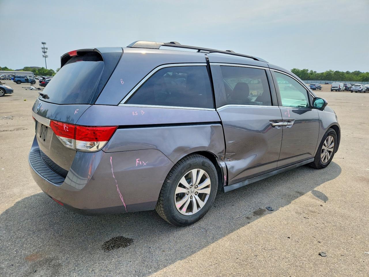 2015 Honda Odyssey Ex Gray vin: 5FNRL5H49FB004917