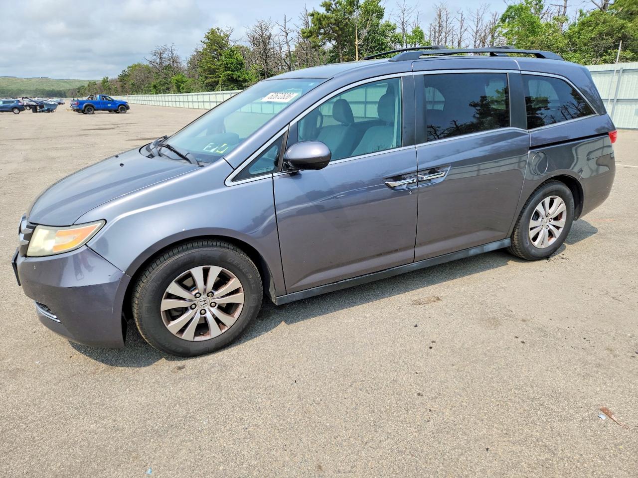 2015 Honda Odyssey Ex Gray vin: 5FNRL5H49FB004917