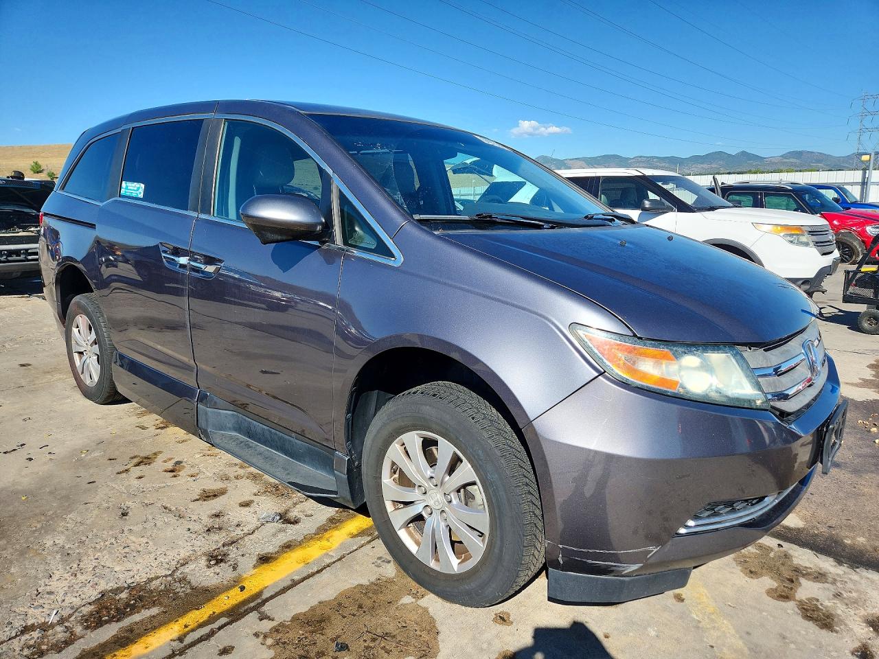 2015 Honda Odyssey Ex Gray vin: 5FNRL5H49FB040753