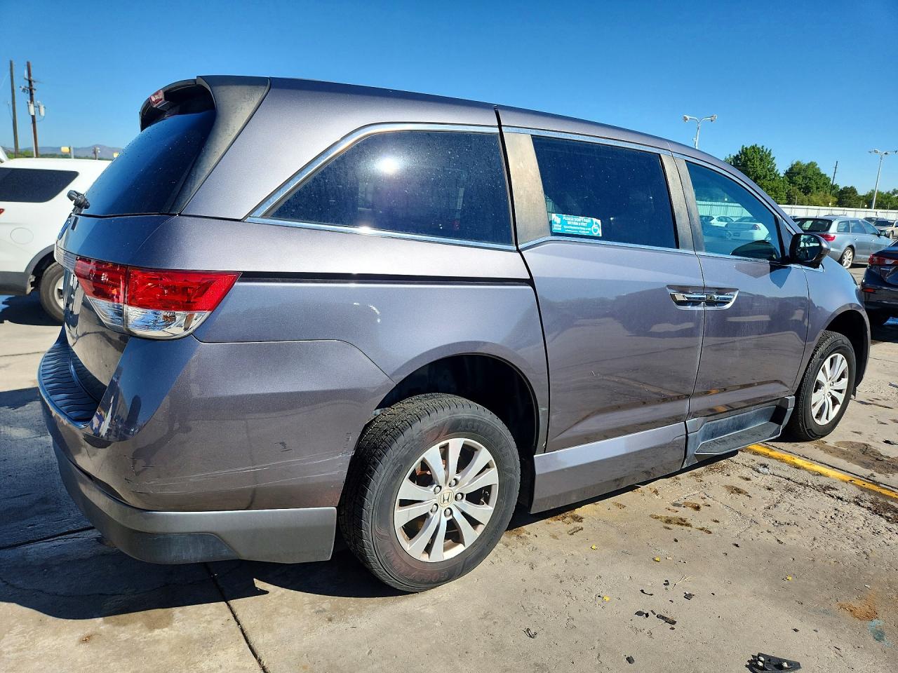 2015 Honda Odyssey Ex Gray vin: 5FNRL5H49FB040753