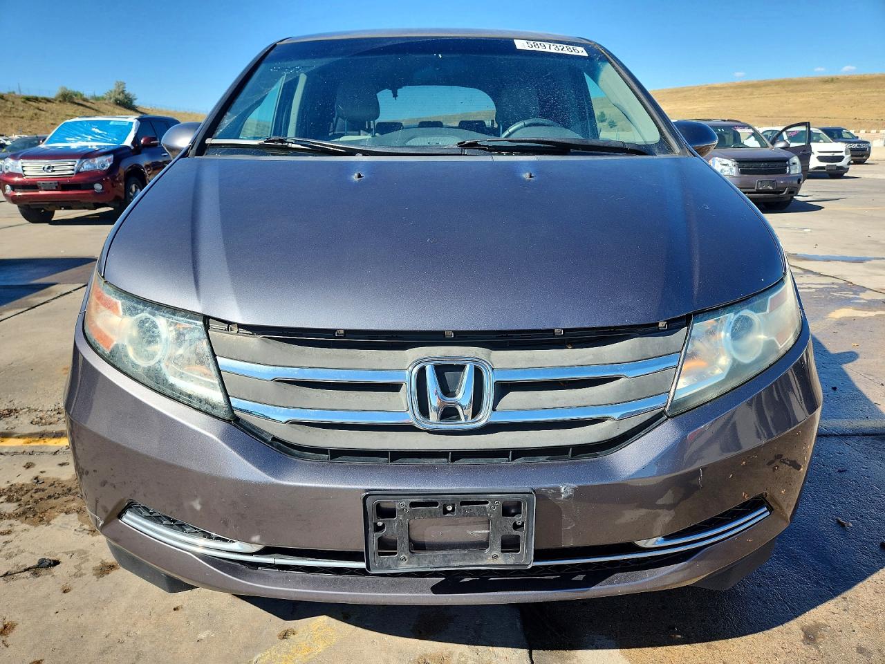 2015 Honda Odyssey Ex Gray vin: 5FNRL5H49FB040753