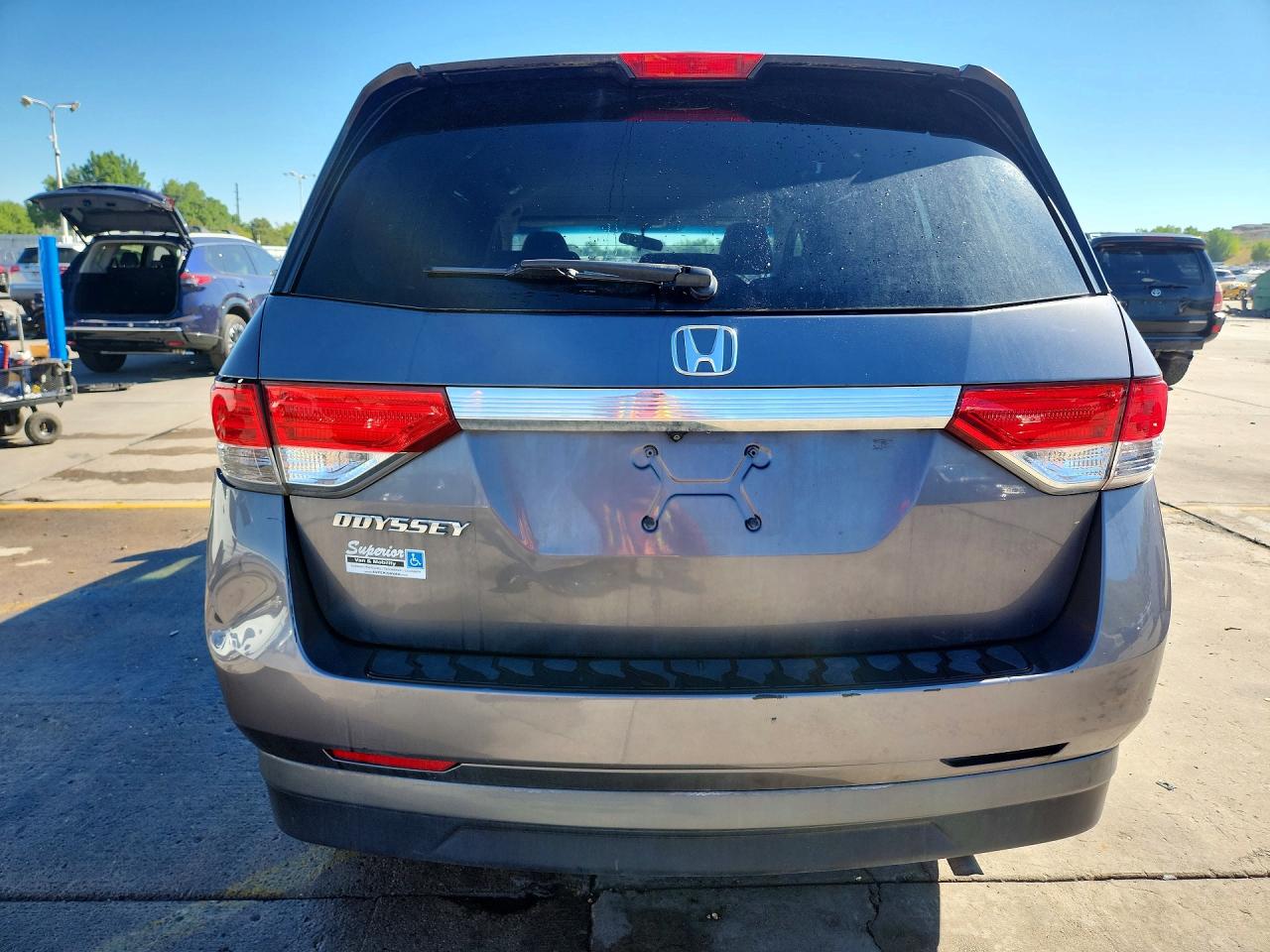 2015 Honda Odyssey Ex Gray vin: 5FNRL5H49FB040753