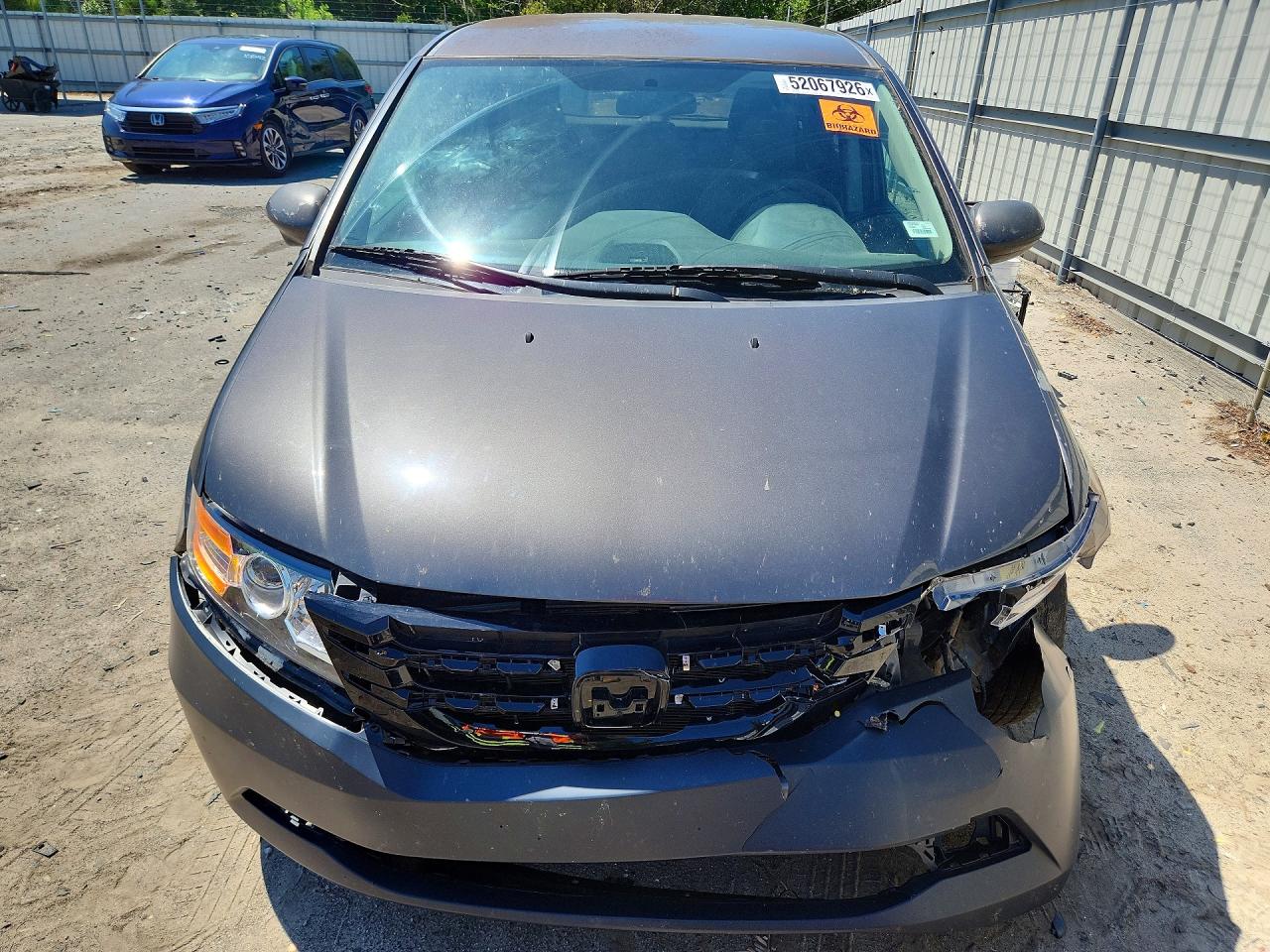 2015 Honda Odyssey Ex Gray vin: 5FNRL5H49FB051705