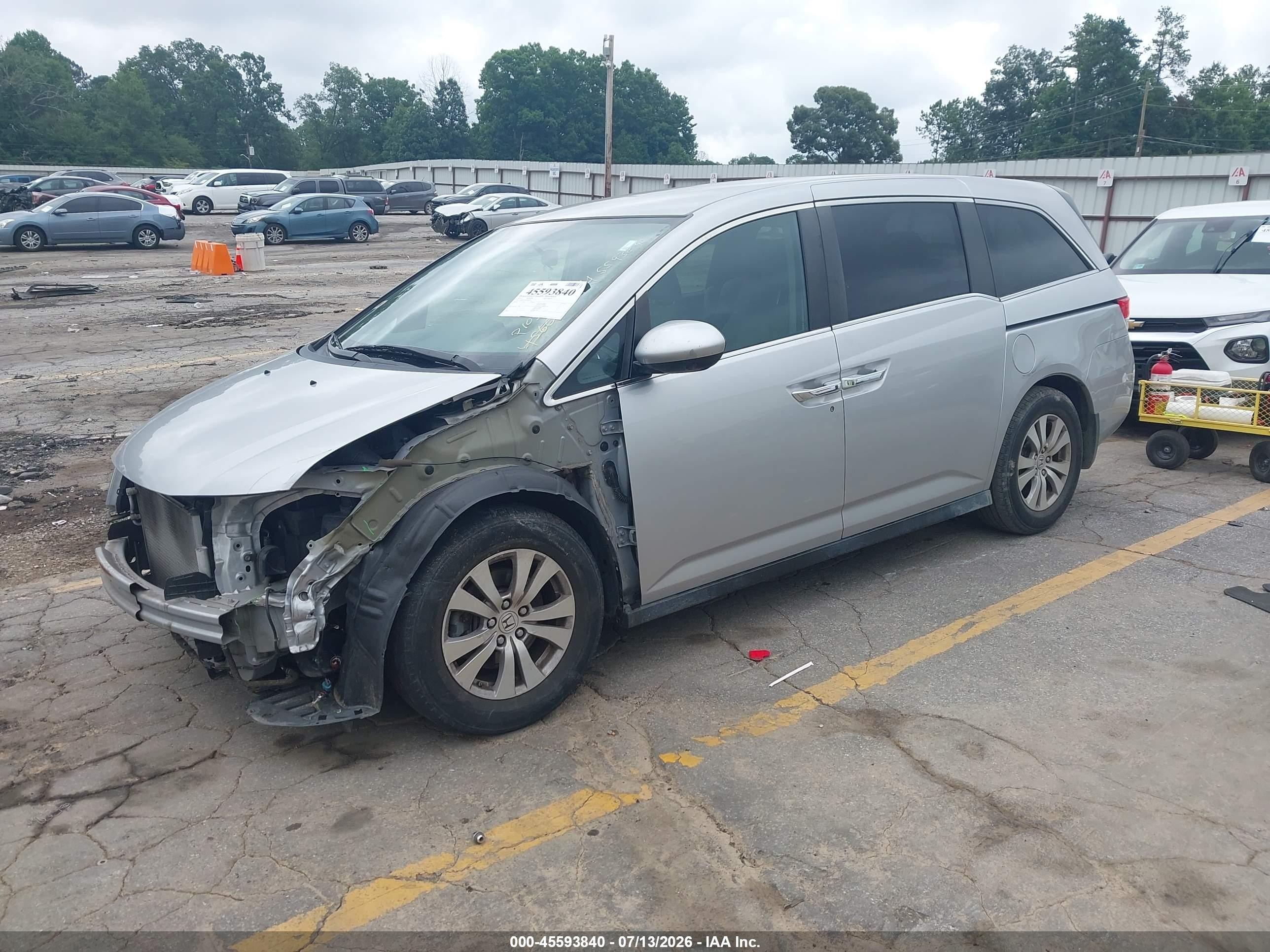 2015 Honda Odyssey Ex Silver vin: 5FNRL5H49FB063093