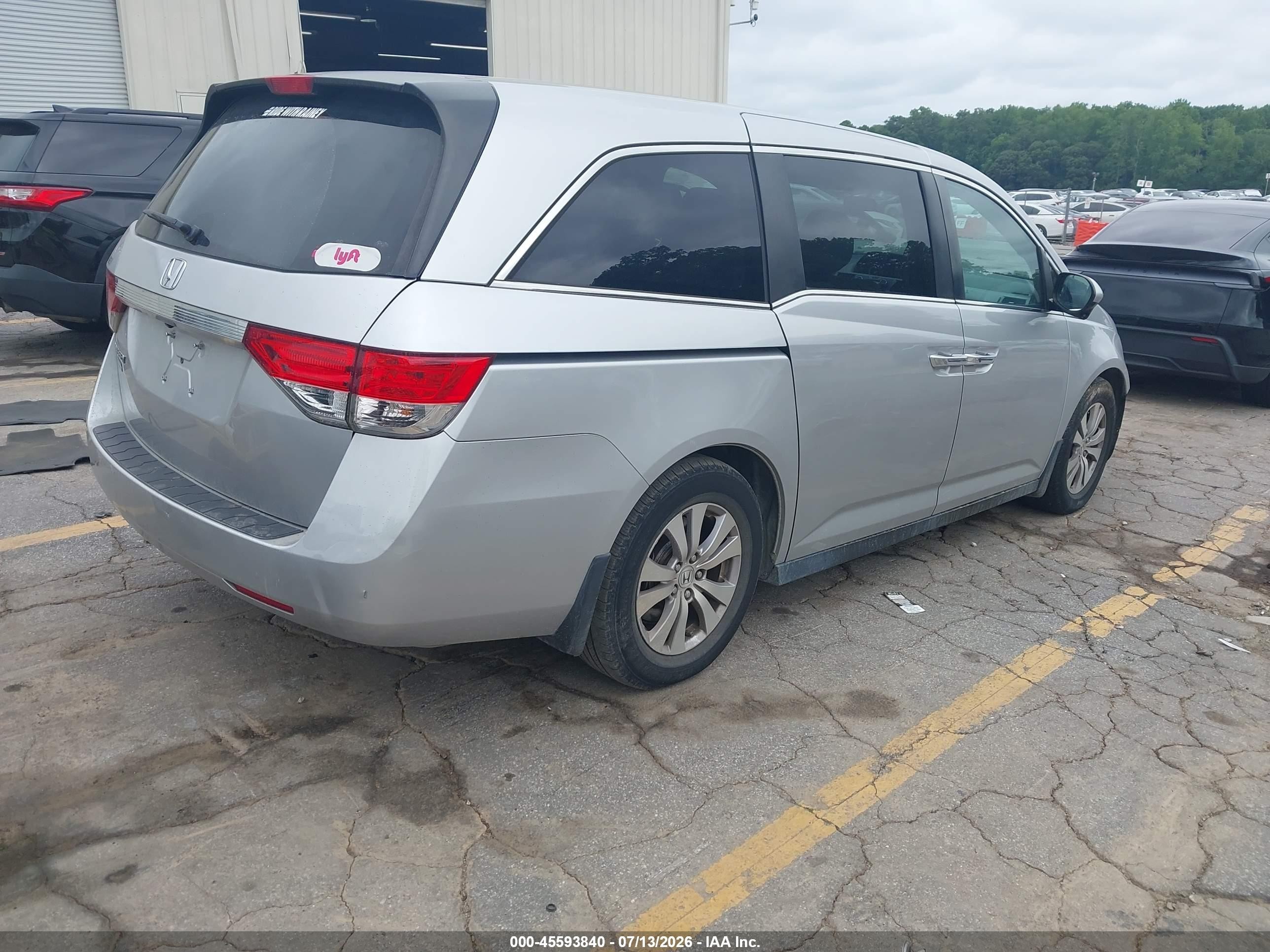 2015 Honda Odyssey Ex Silver vin: 5FNRL5H49FB063093