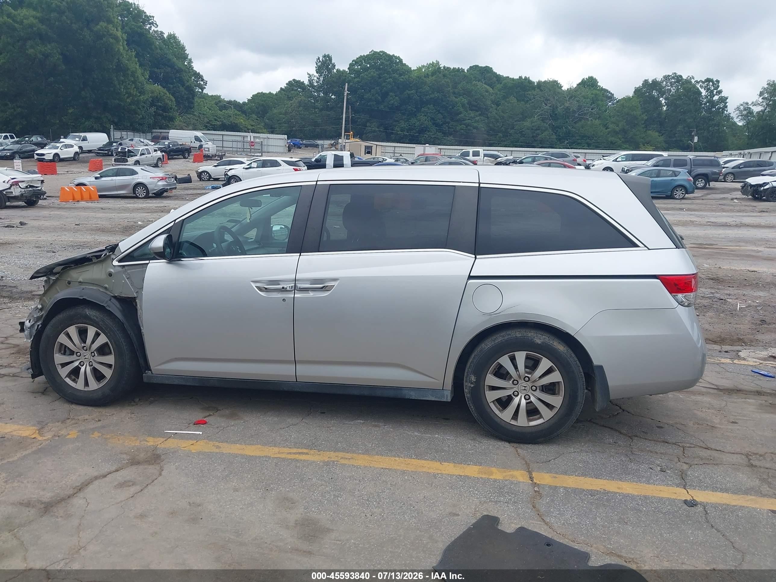 2015 Honda Odyssey Ex Silver vin: 5FNRL5H49FB063093