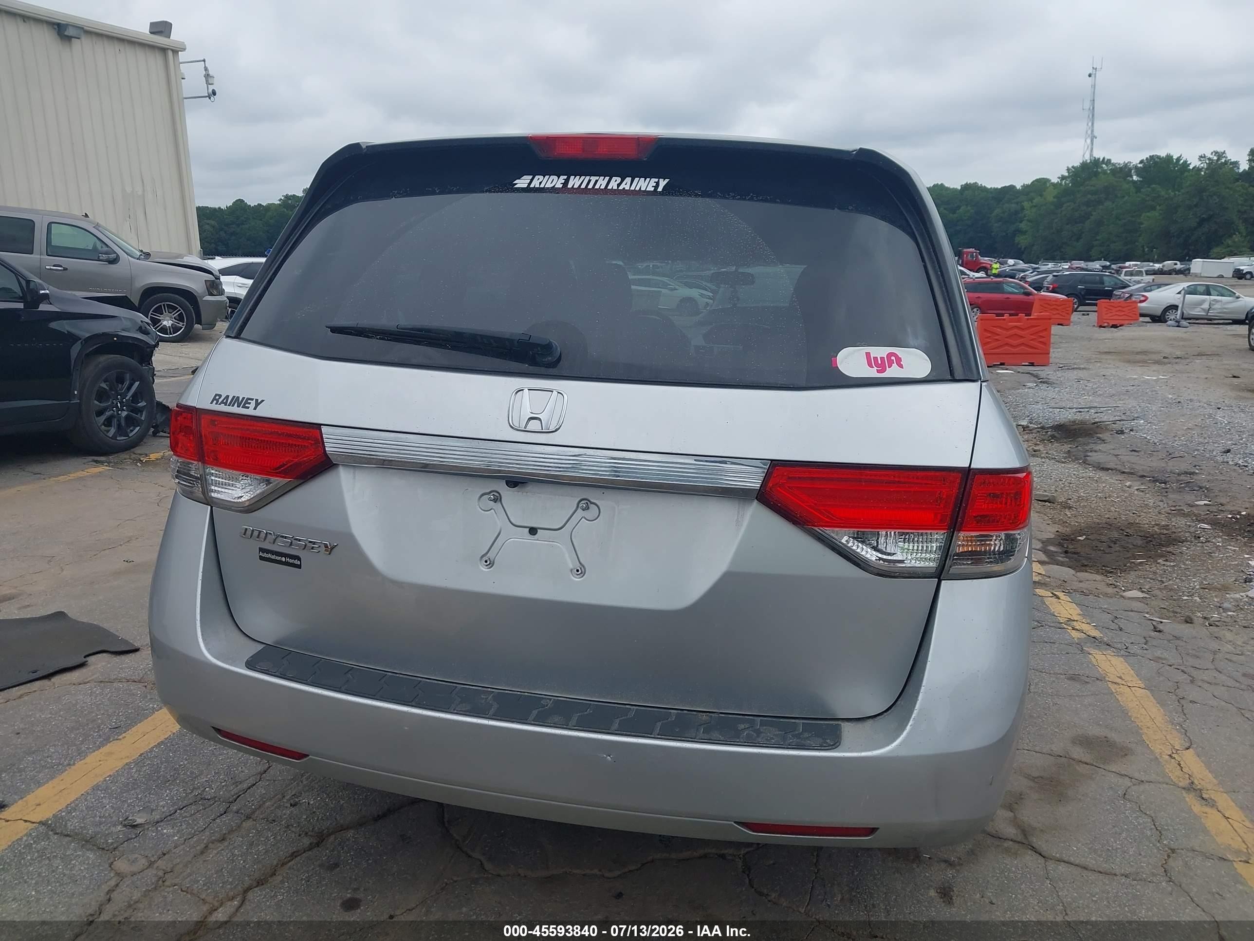 2015 Honda Odyssey Ex Silver vin: 5FNRL5H49FB063093