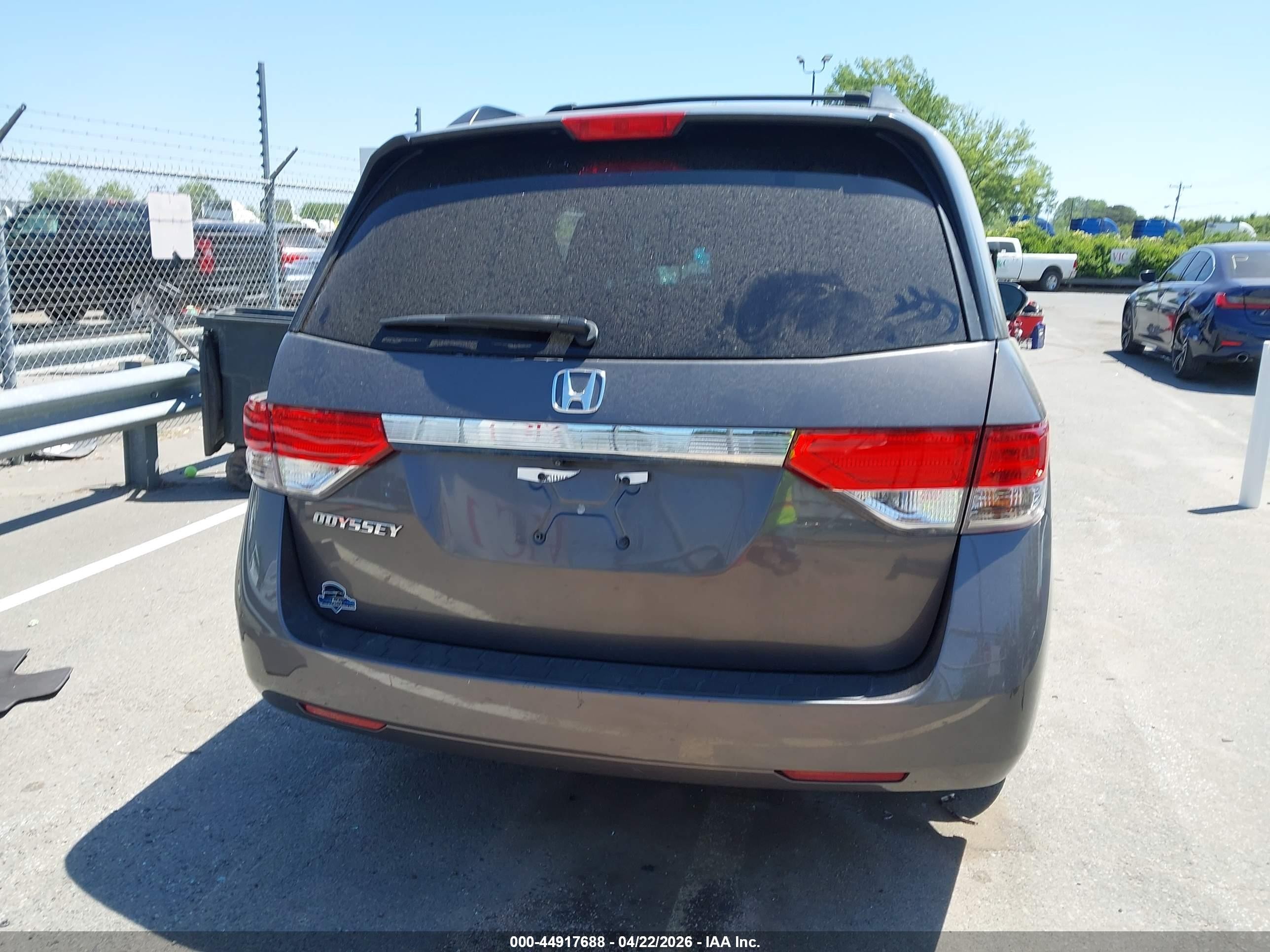 2015 Honda Odyssey Ex Gray vin: 5FNRL5H49FB118190