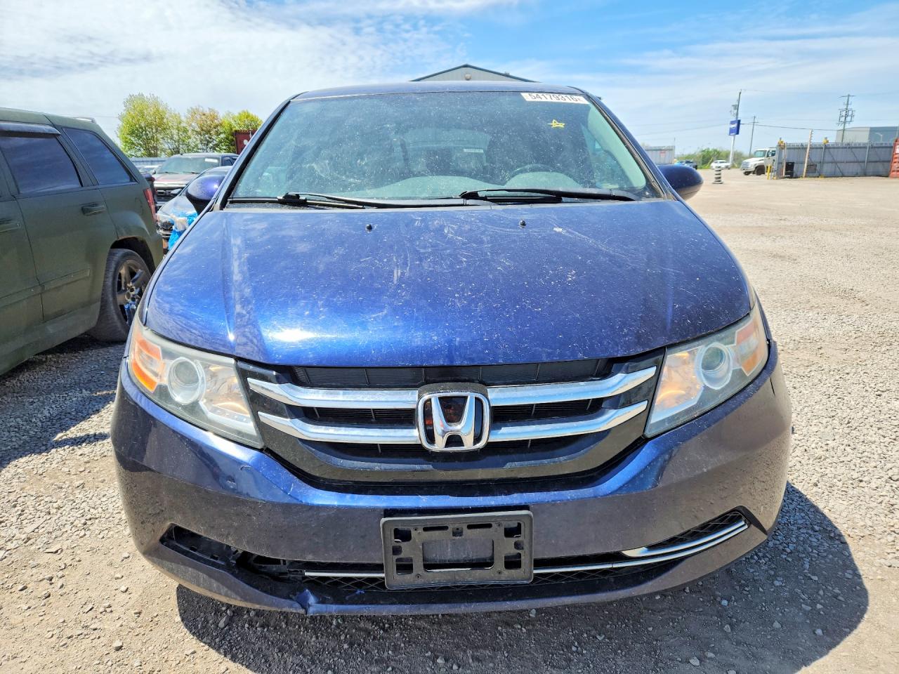 2015 Honda Odyssey Ex Blue vin: 5FNRL5H49FB511106