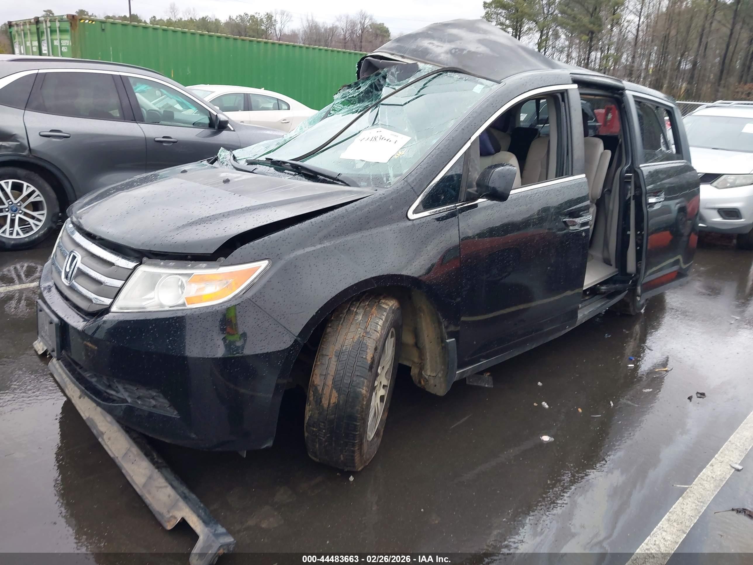 2011 Honda Odyssey Ex Black vin: 5FNRL5H4XBB004001