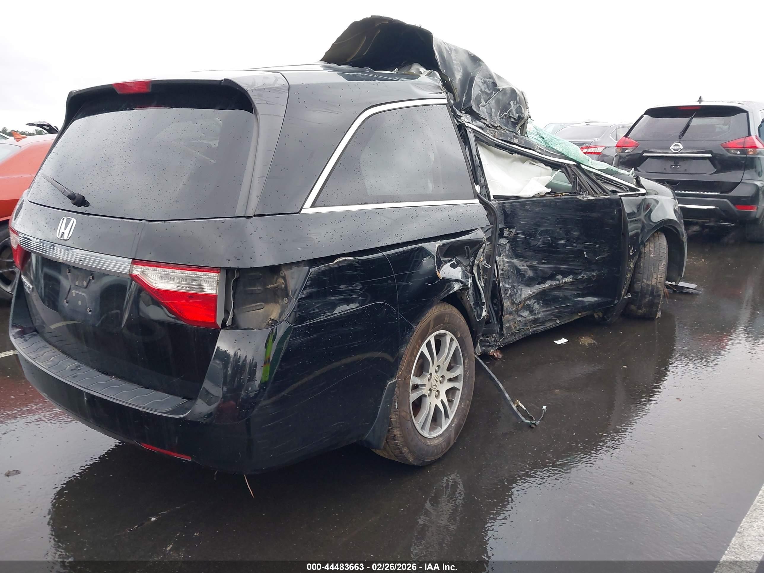 2011 Honda Odyssey Ex Black vin: 5FNRL5H4XBB004001