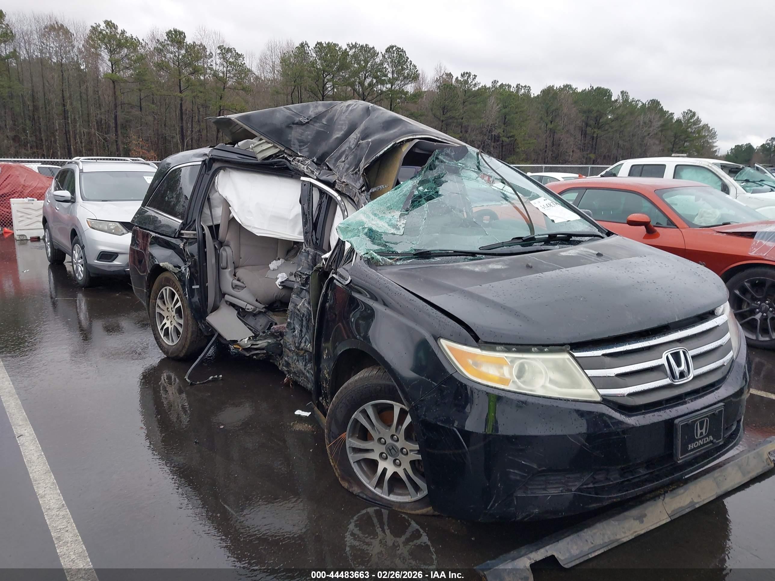 2011 Honda Odyssey Ex Black vin: 5FNRL5H4XBB004001