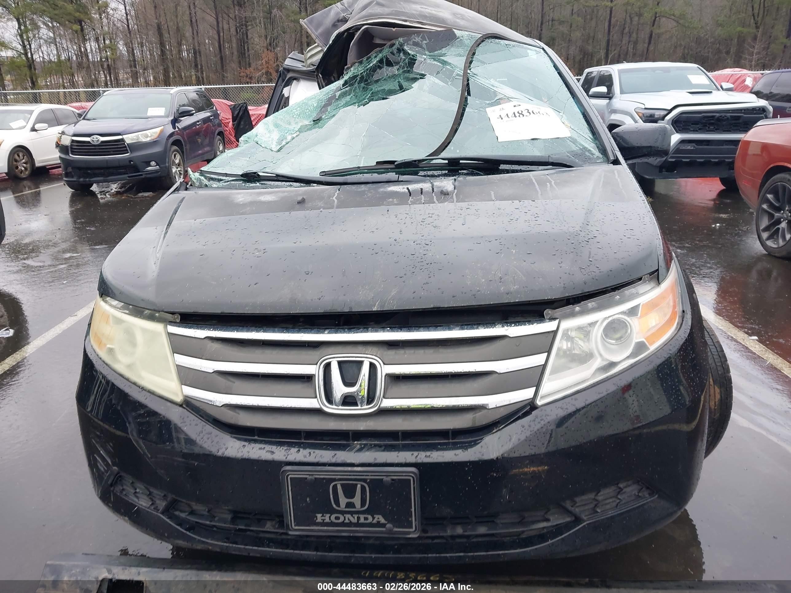 2011 Honda Odyssey Ex Black vin: 5FNRL5H4XBB004001