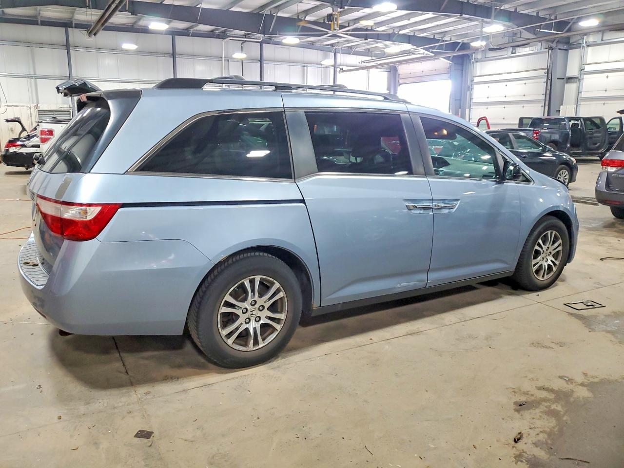 2011 Honda Odyssey Ex Blue vin: 5FNRL5H4XBB020621