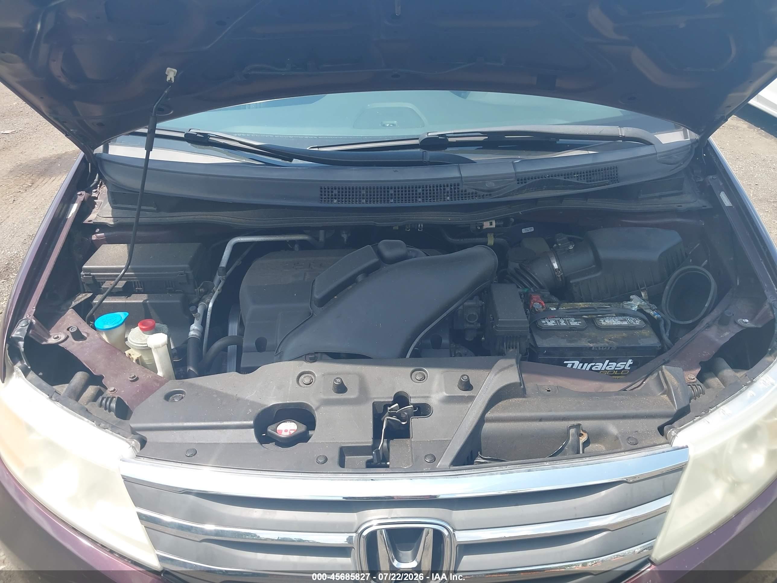 2011 Honda Odyssey Ex Maroon vin: 5FNRL5H4XBB053182