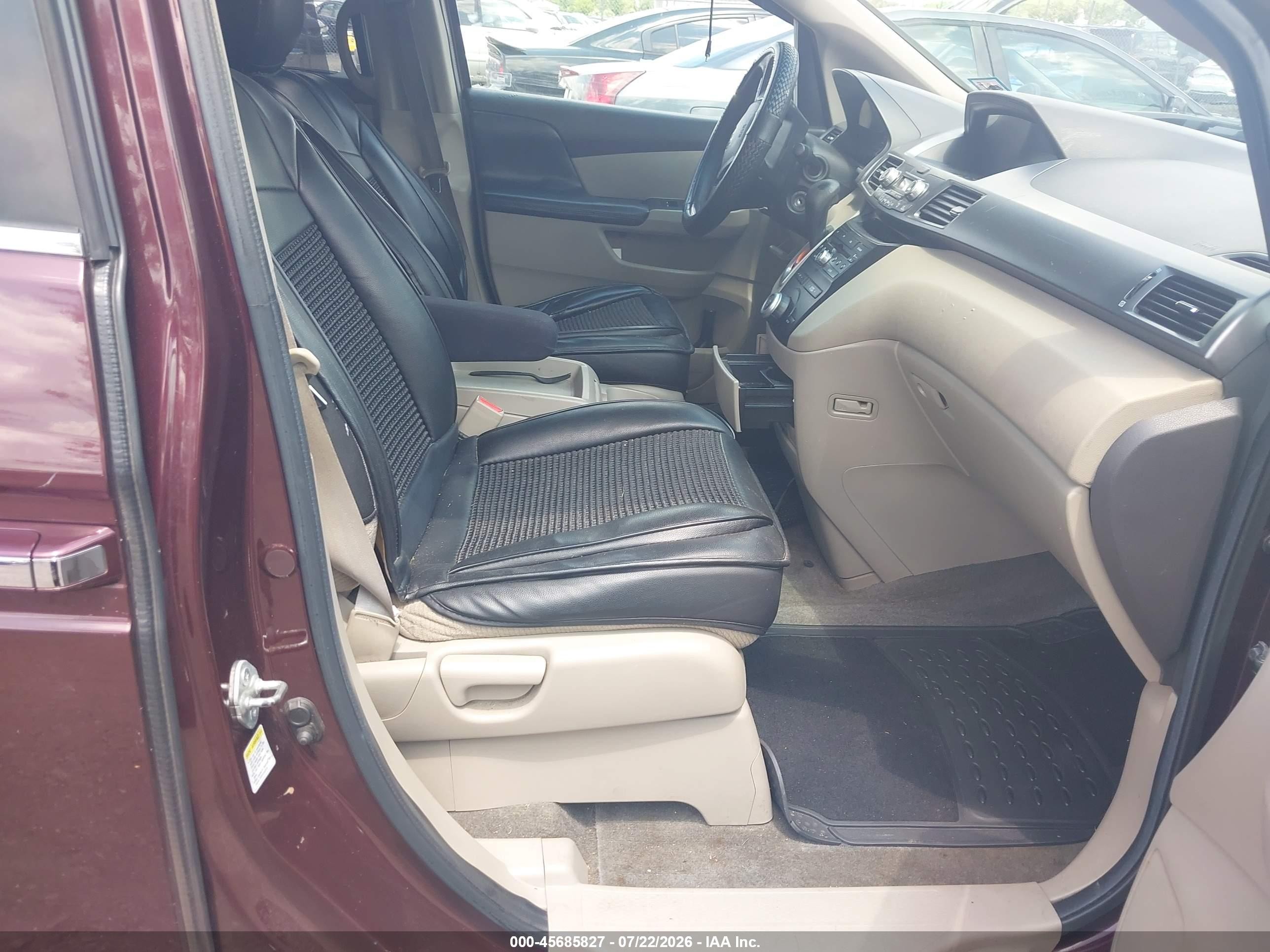 2011 Honda Odyssey Ex Maroon vin: 5FNRL5H4XBB053182