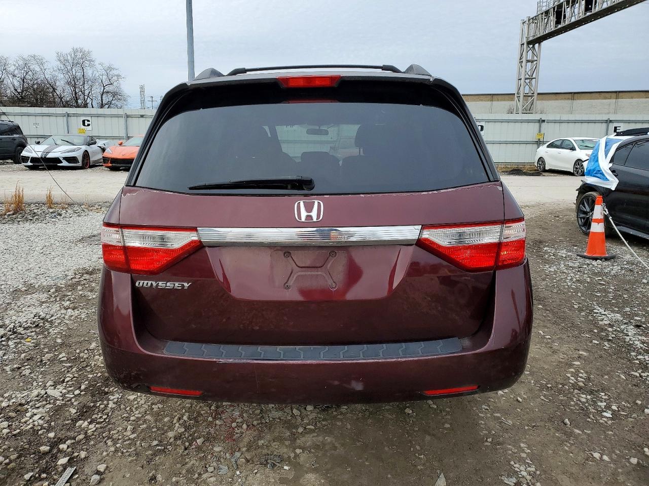 2011 Honda Odyssey Ex Maroon vin: 5FNRL5H4XBB064991