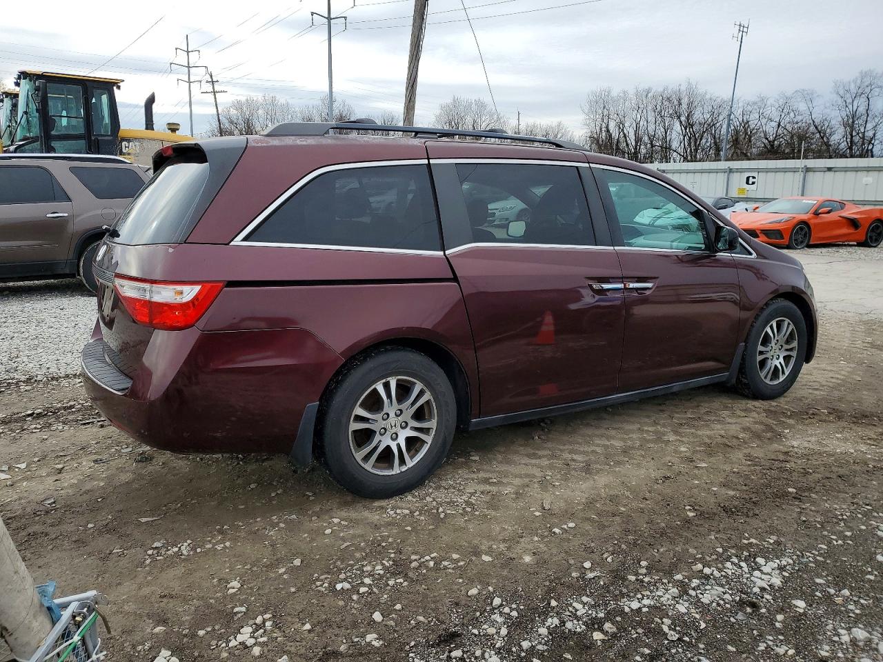 2011 Honda Odyssey Ex Maroon vin: 5FNRL5H4XBB064991