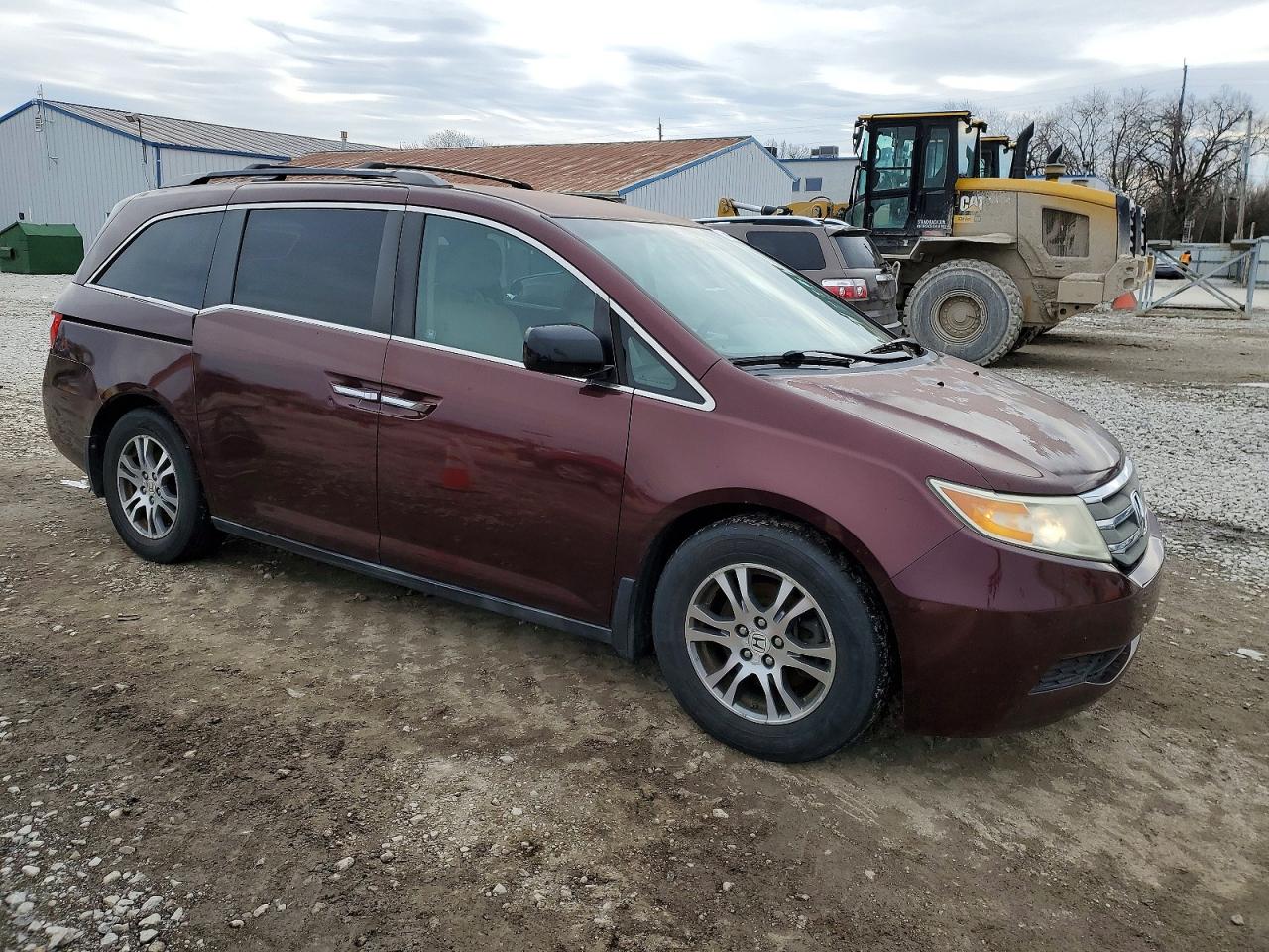 2011 Honda Odyssey Ex Maroon vin: 5FNRL5H4XBB064991
