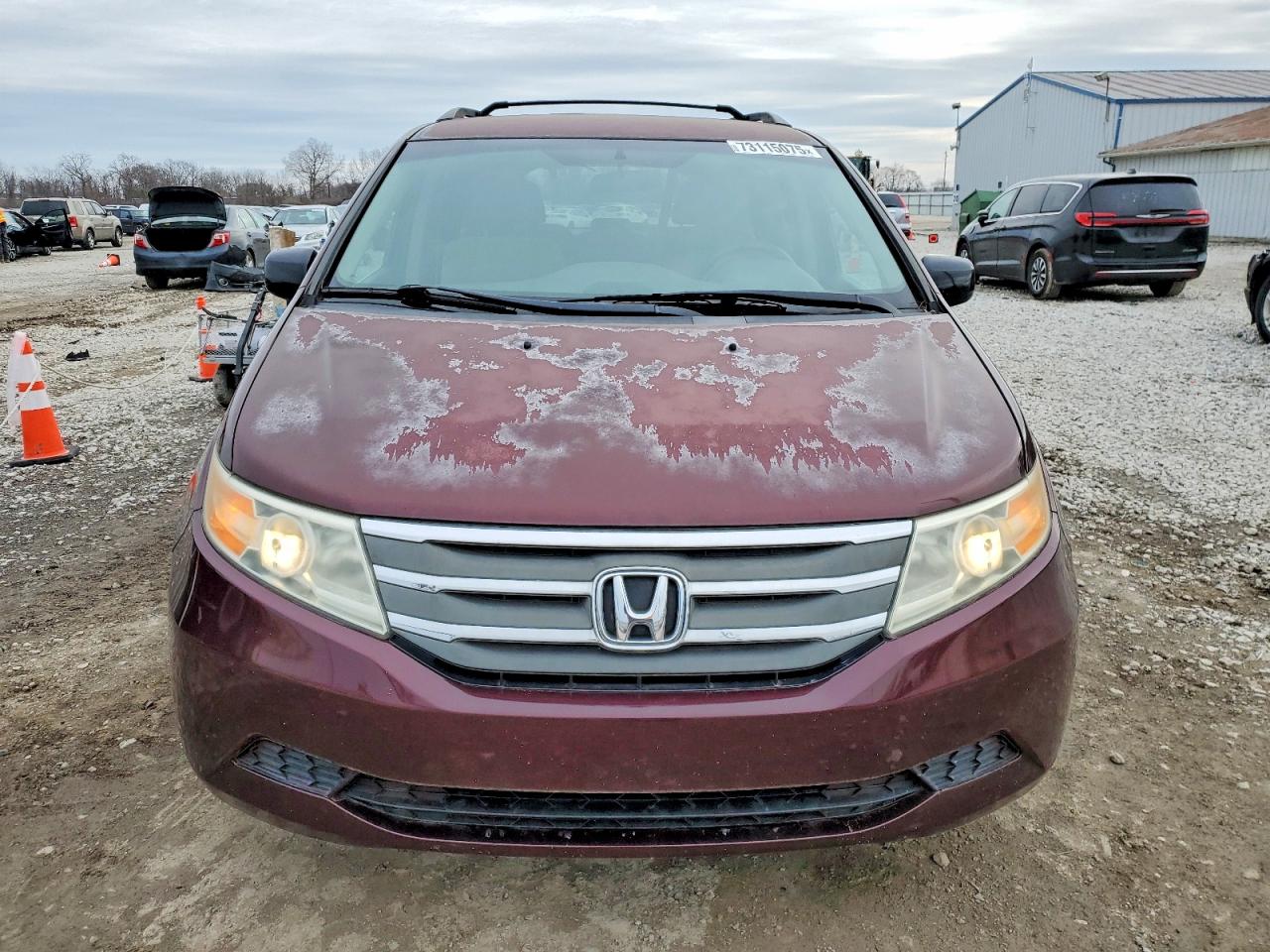 2011 Honda Odyssey Ex Maroon vin: 5FNRL5H4XBB064991