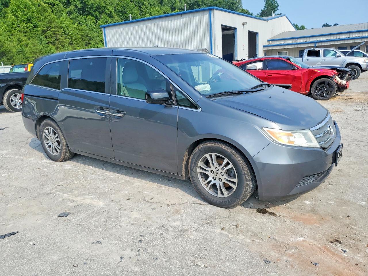 2011 Honda Odyssey Ex Gray vin: 5FNRL5H4XBB075067