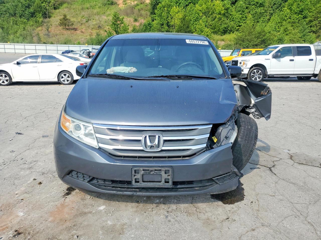 2011 Honda Odyssey Ex Gray vin: 5FNRL5H4XBB075067