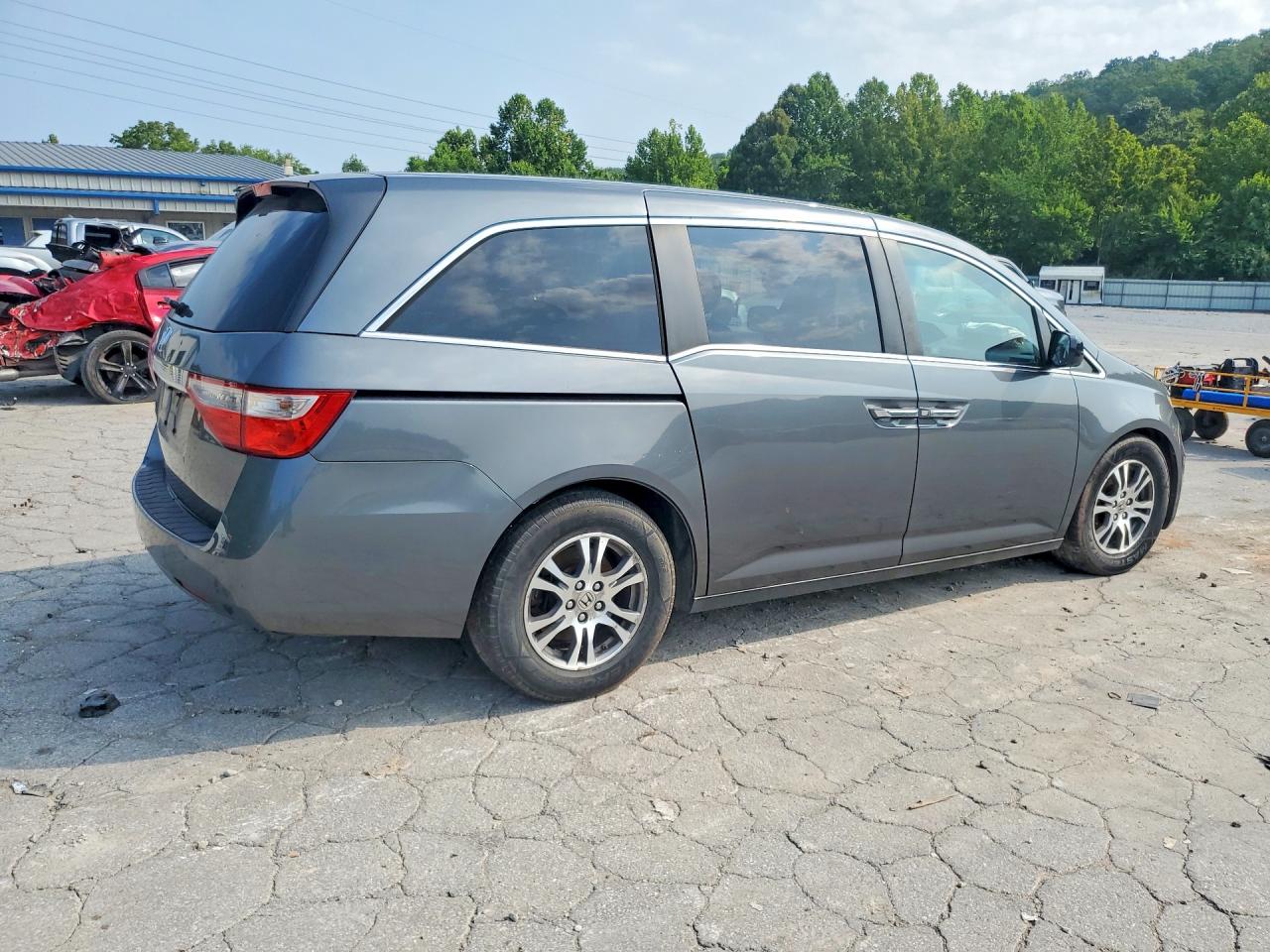 2011 Honda Odyssey Ex Gray vin: 5FNRL5H4XBB075067